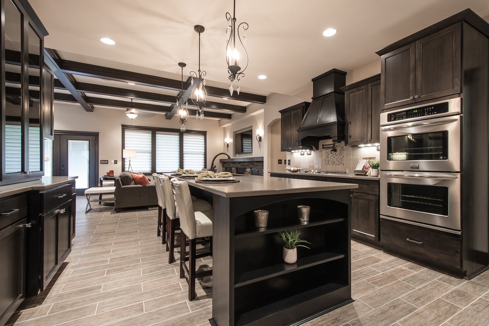 dark-wood-kitchen-cabinets-Kitchen-Transitional-with-alder-black-boxed-ceiling.jpg