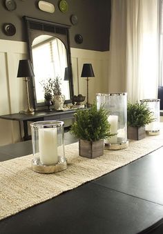15 - 7 - table runner with candles and plants.jpg