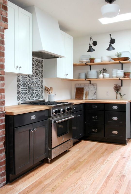 For a splurge, add your favourite backsplash but just behind the stove.