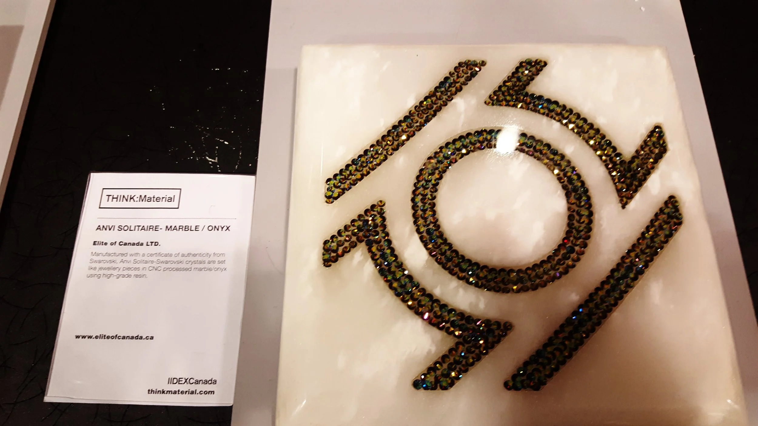 The surface on this was smooth to the touch. Gorgeous piece of bling!