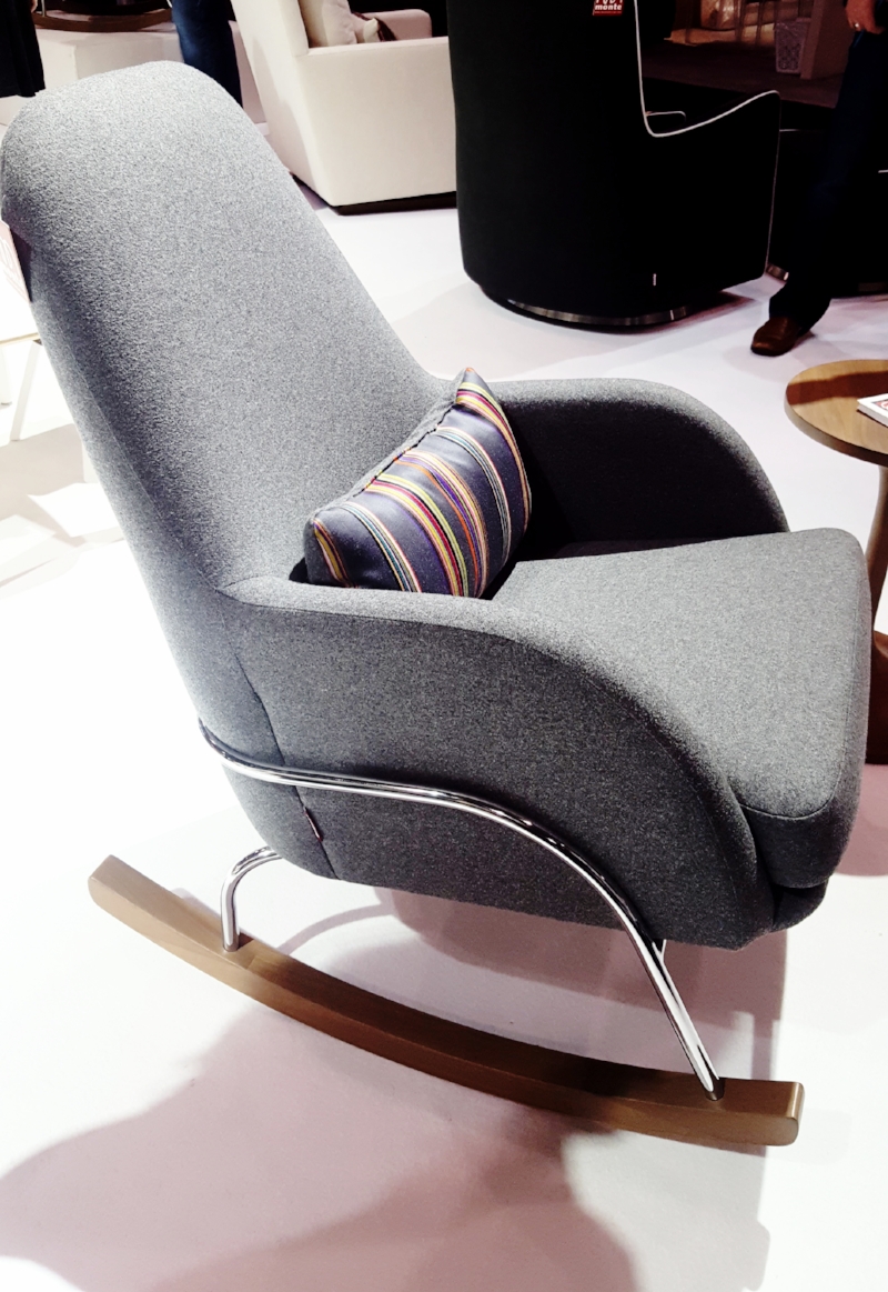 This gorgeous rocking chair is perfect for nursing moms - made by Monte. I sat in it and I have to say, it's not only comfortable for nursing moms!