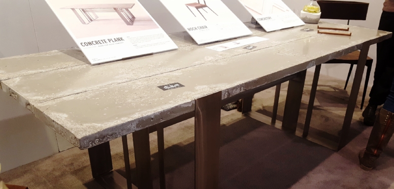 I was swooning over this concrete slab table - all made to measure and no maintenance required. By Studio 50