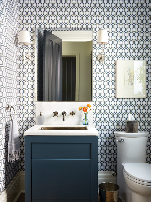 I could go on forever with ideas for powder rooms. They are small but can have SO much impact if done right.