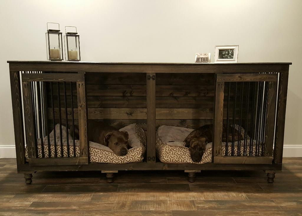  Many dogs need a crate, so why not make one that feels like a piece of furniture? 