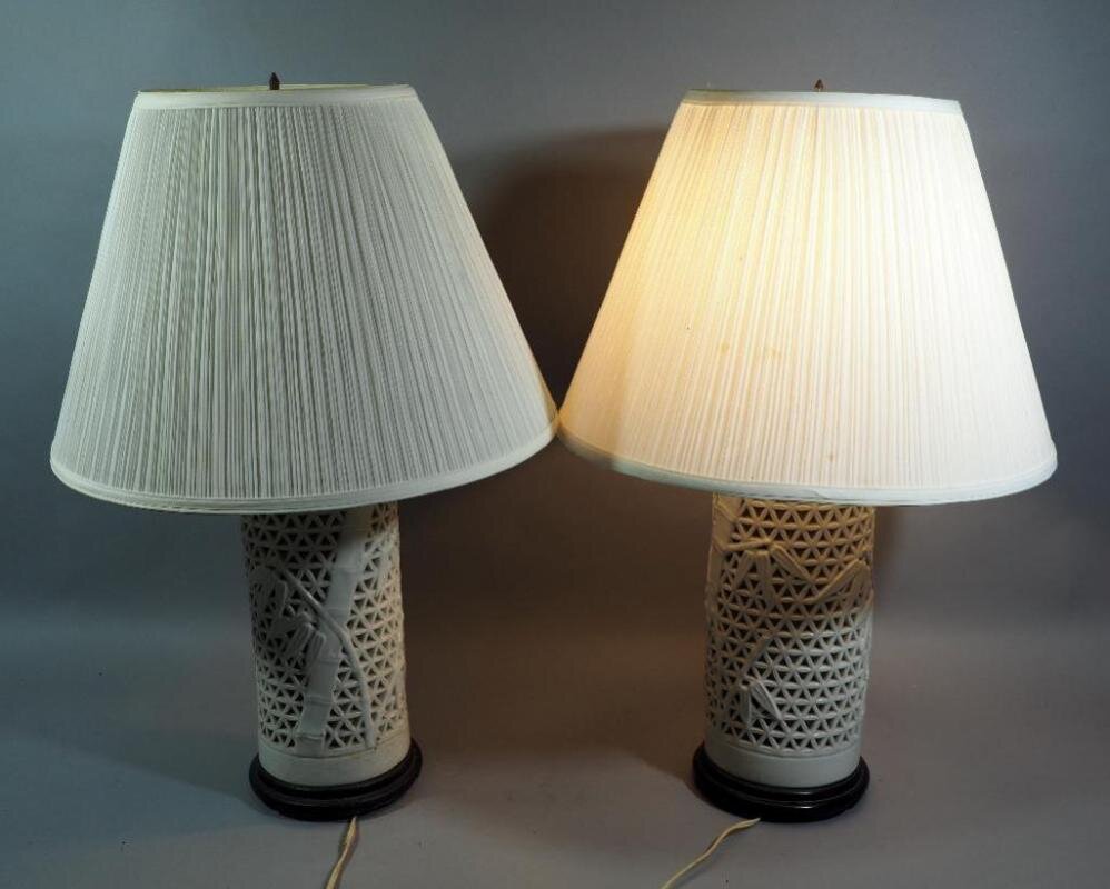 1. Unique lamps can be found for a steal and a simple shade swap, and easy rewiring as needed, makes them new again.