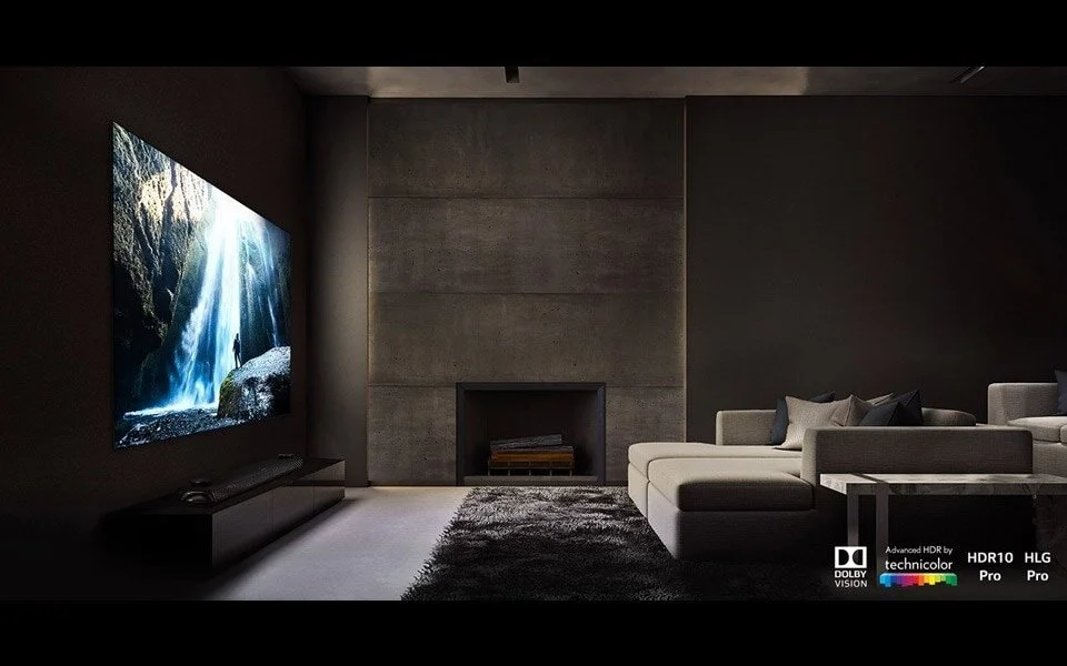 the TV room