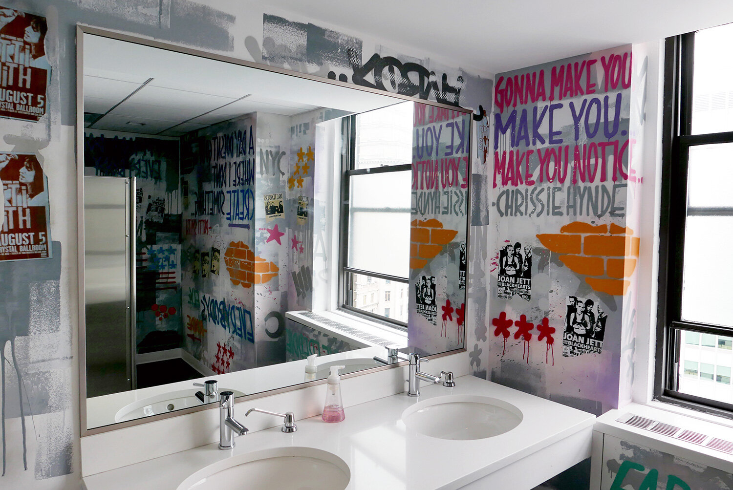 Graffiti your walls - do it yourself, ask your friends, or pick up wallpaper that has the look