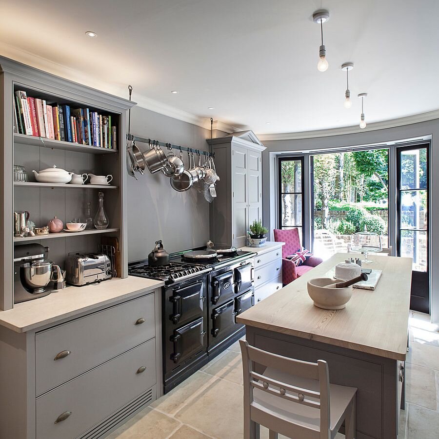 Mixed-cabinet-styles-coupled-with-open-gray-shelves-give-the-kitchen-a-modern-appeal.jpg