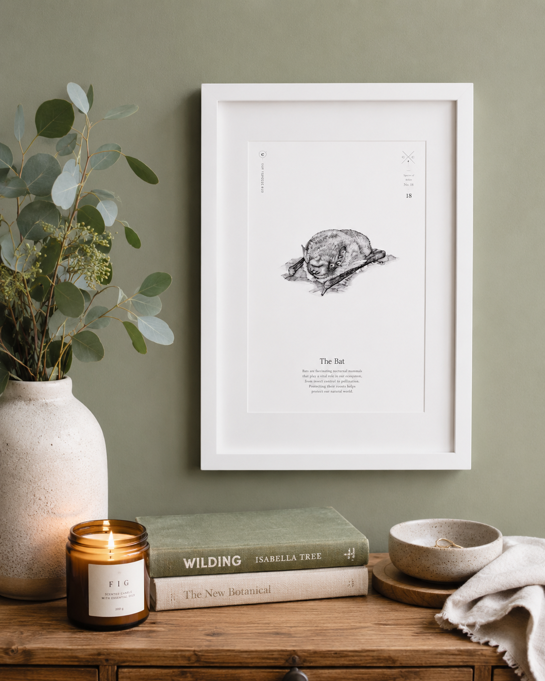 Pipistrelle Bat Print