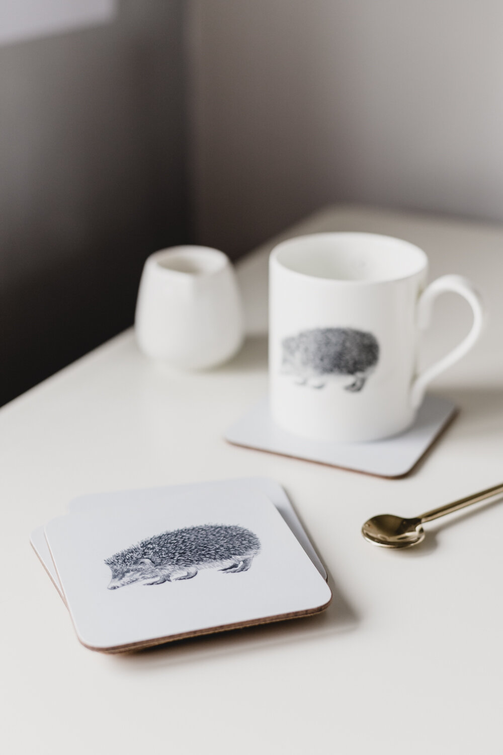 Hedgehog Mug and Coaster