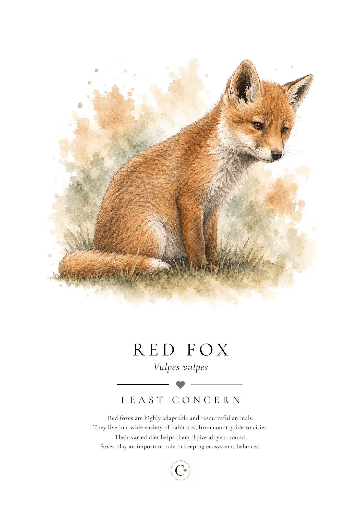 Fox Creature Candy A4 Print.png