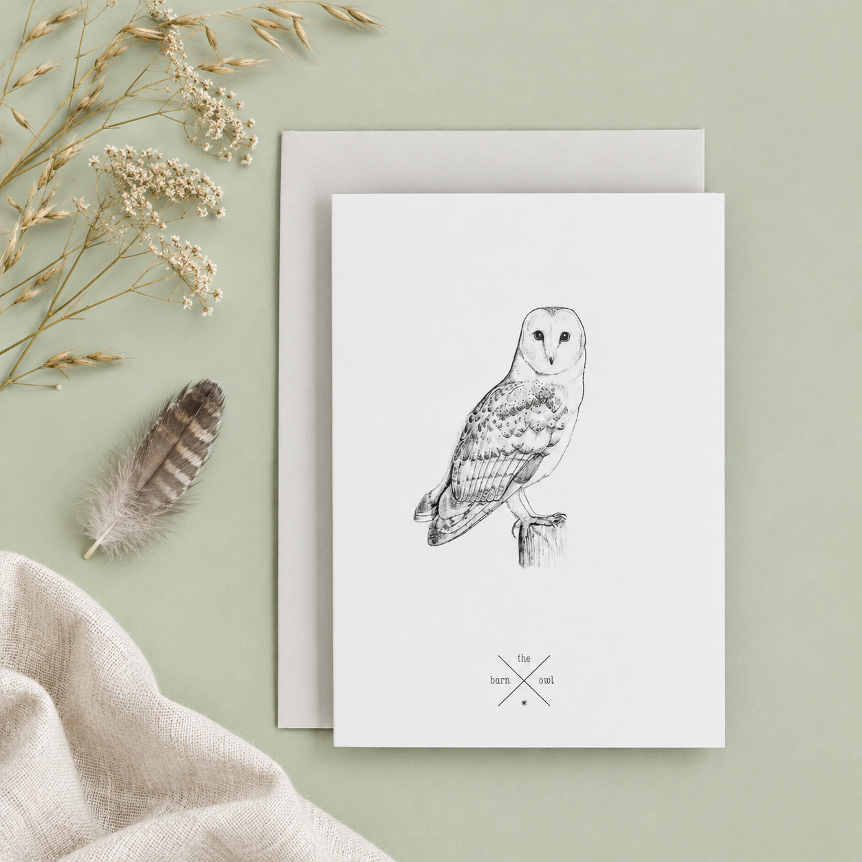 Barn Owl Card