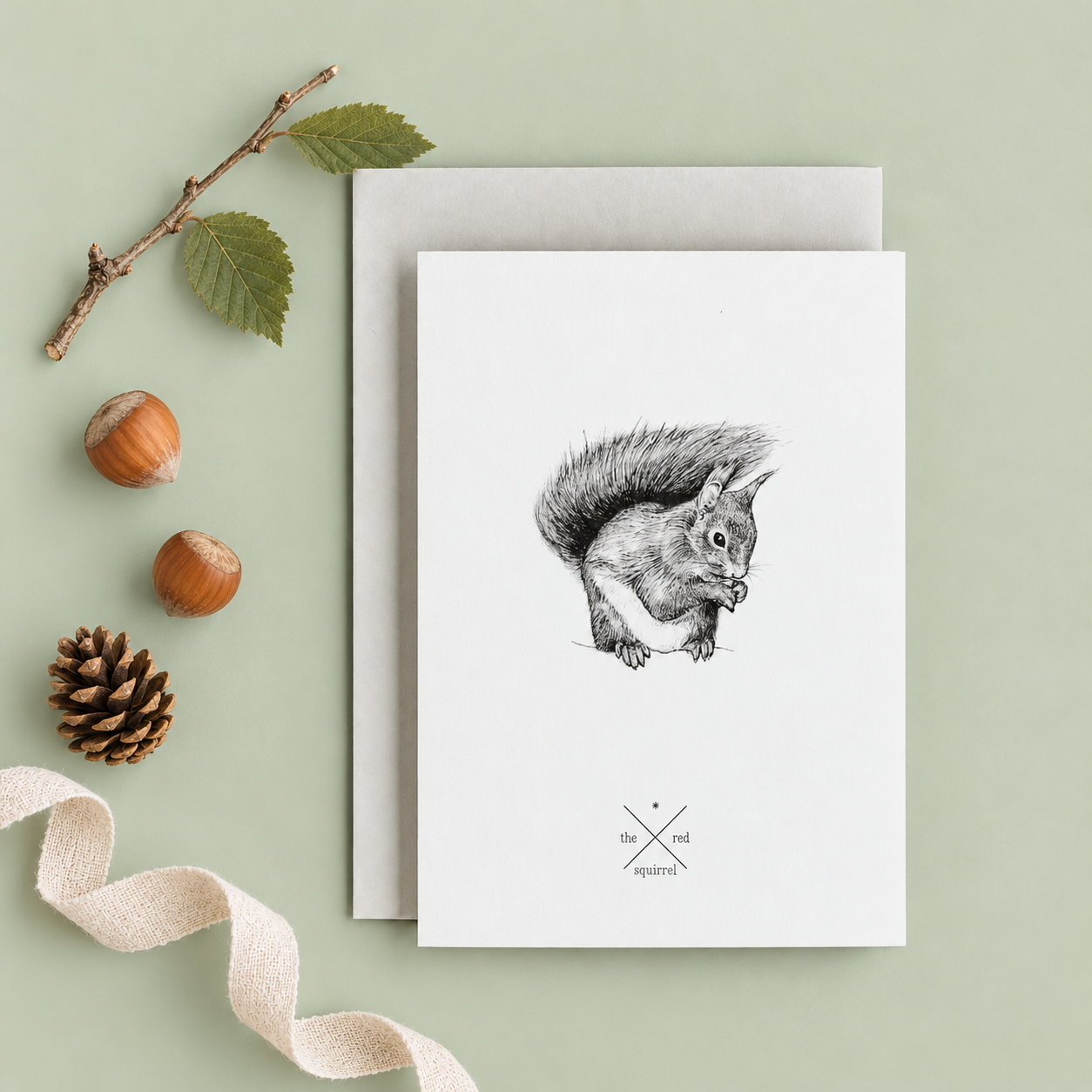 Red Squirrel Card