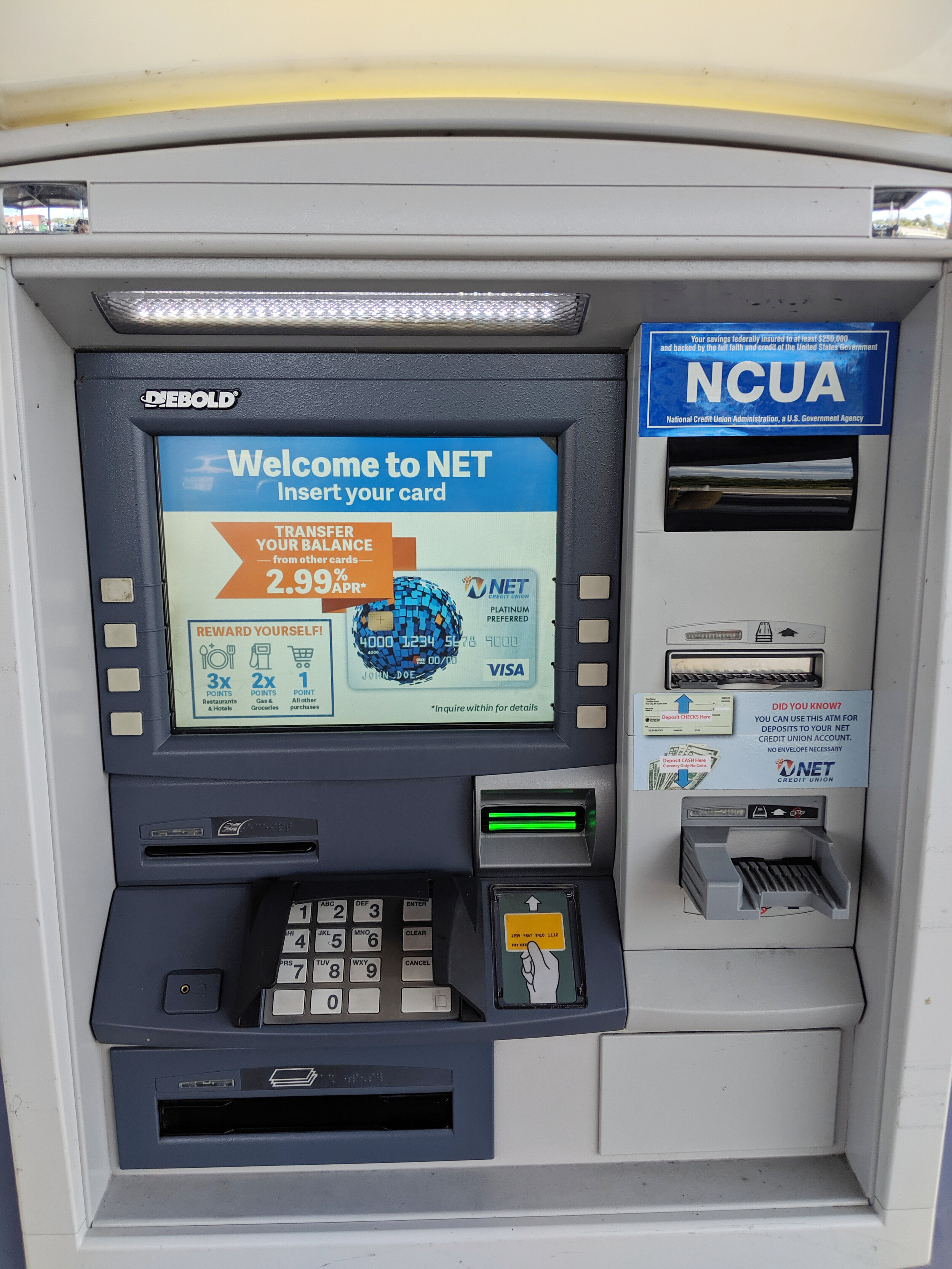 WELCOME ATM SCREEN