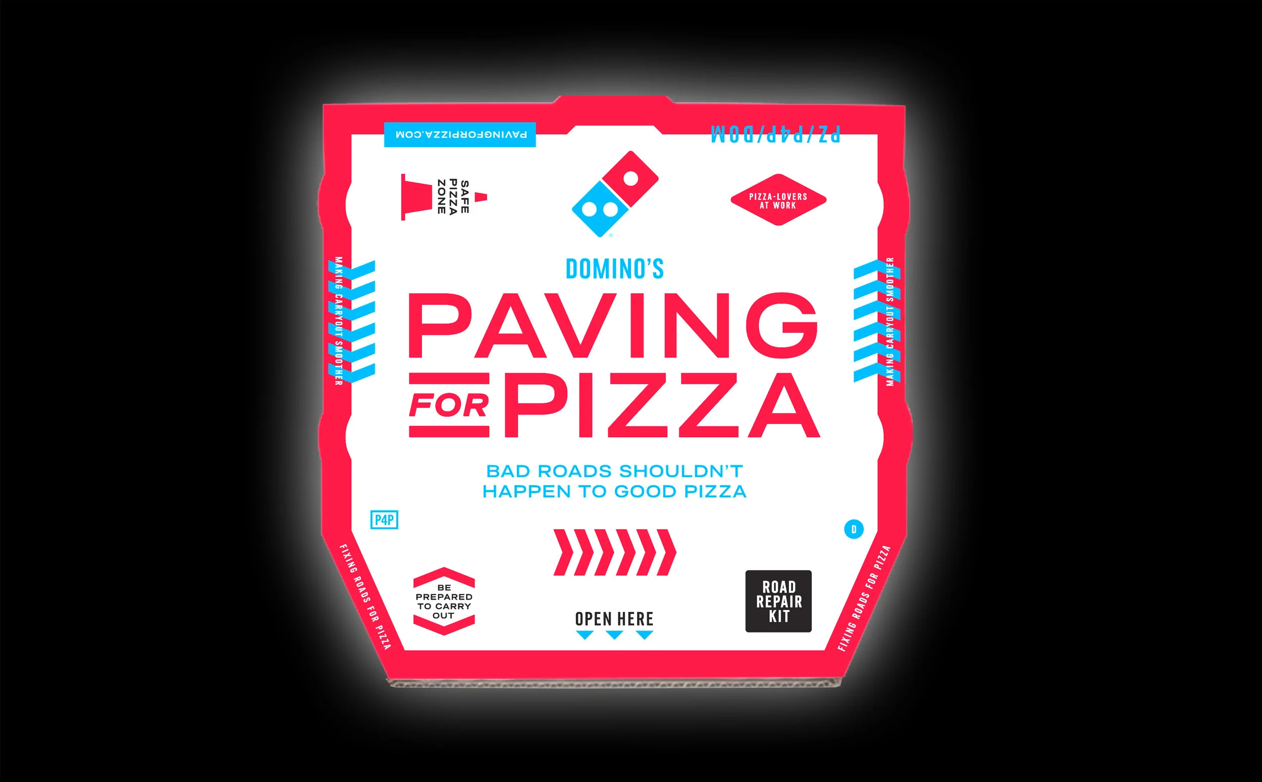 Paving For Pizza | Collateral