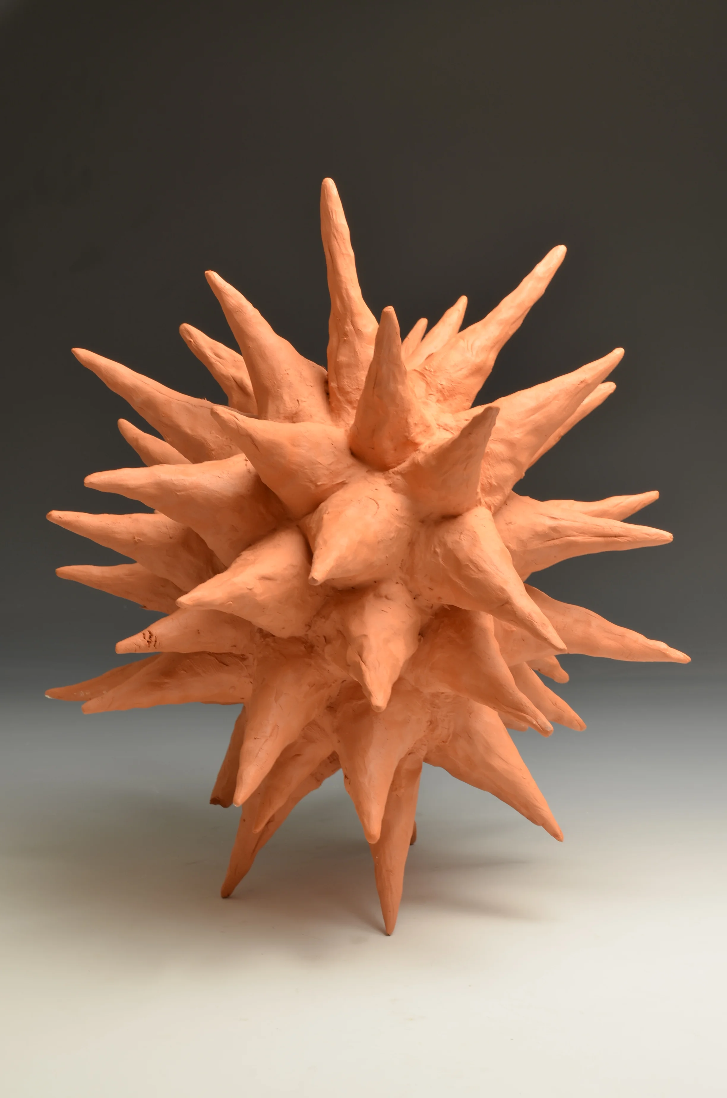 Lizzie Helbig, "Untitled", hand built earthenware, 14x14x14 inches, Studio Seminar in Ceramics: low fire techniques, 2012