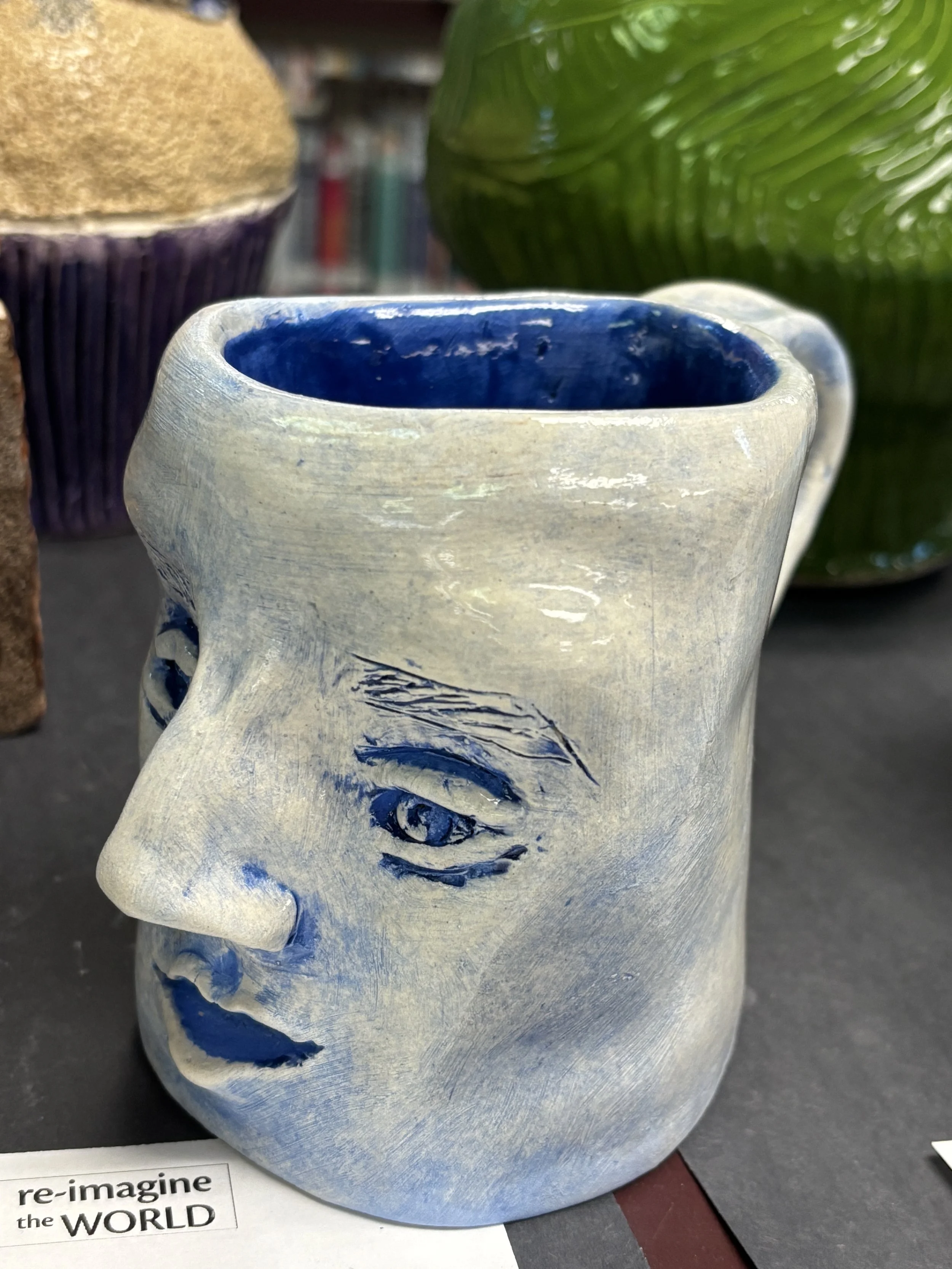  Pottery - Slab built earthenware with underglazes 