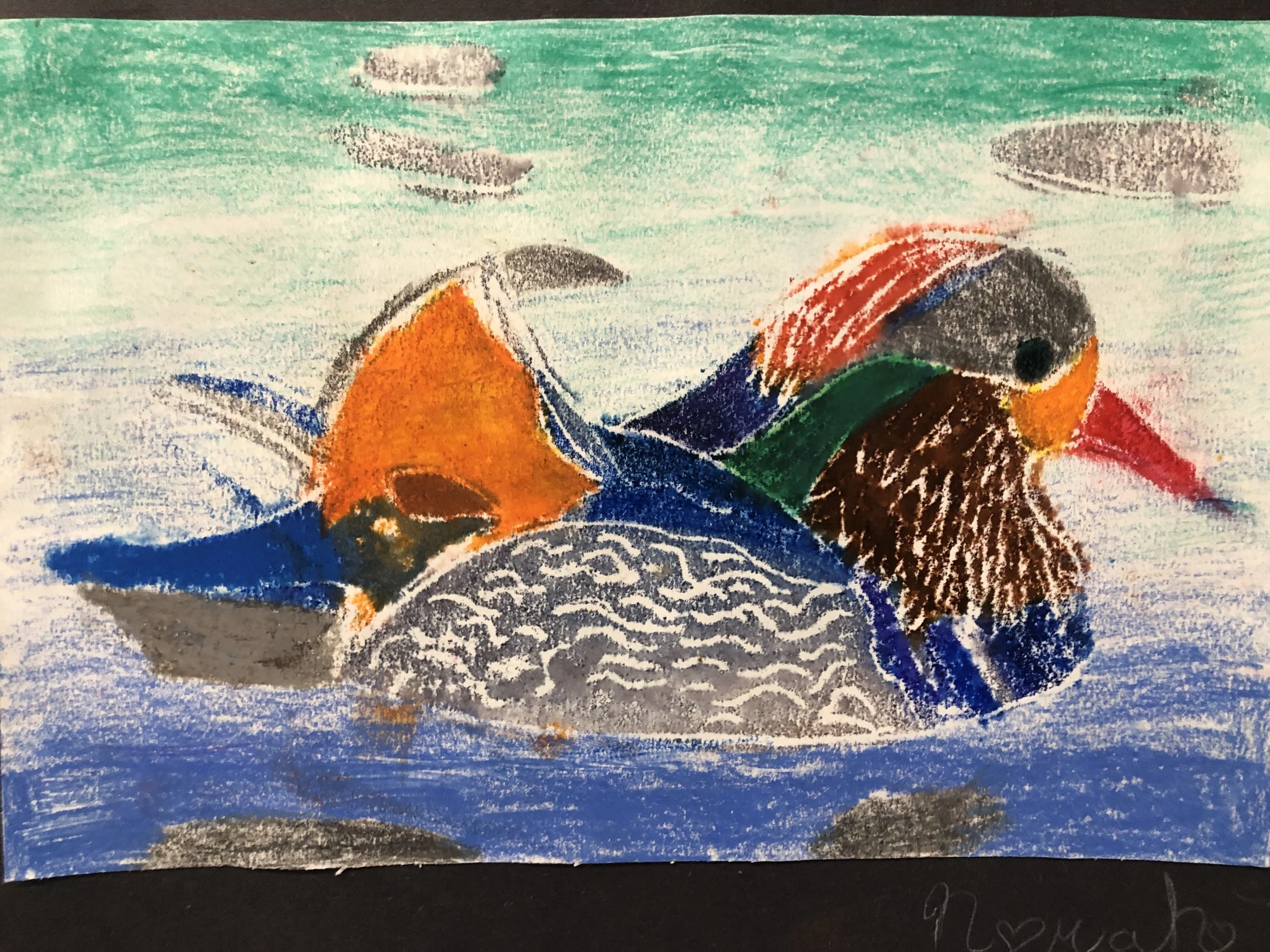  4th Grade Art, Printmaking with crayola marker image transfer 