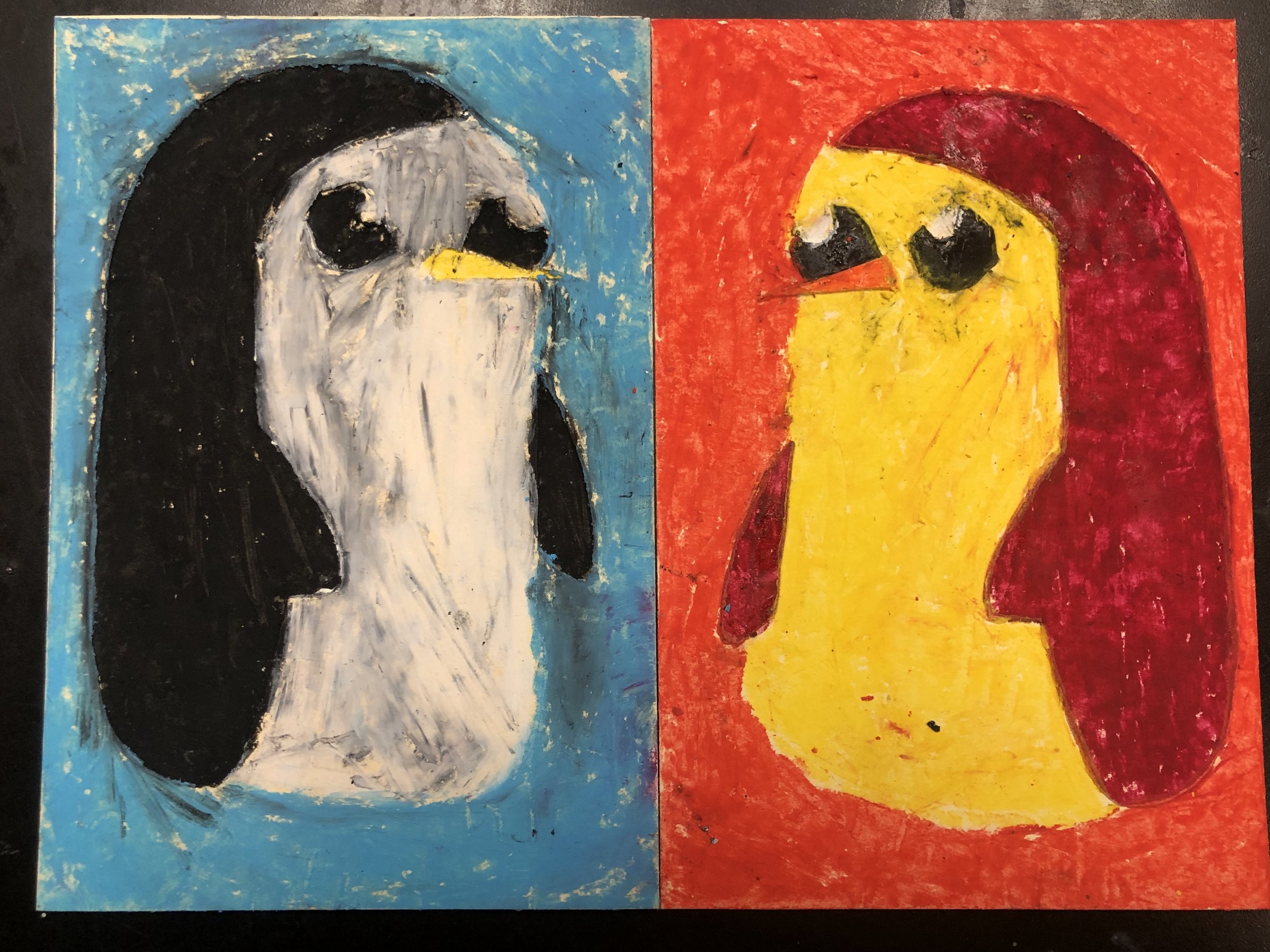  Middle School Art, Oil pastel  