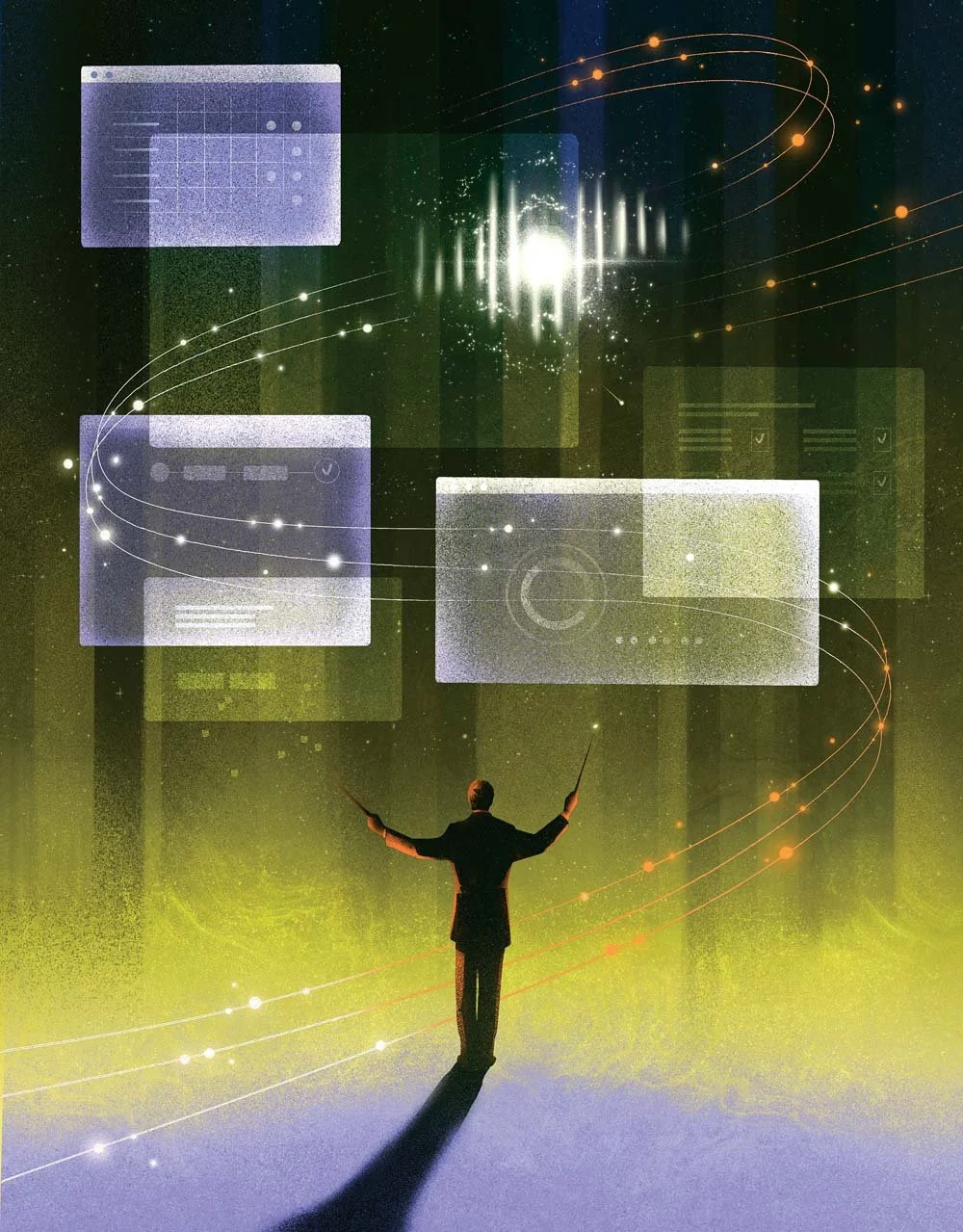 Editorial illustration Globe & Mail AI Super Users