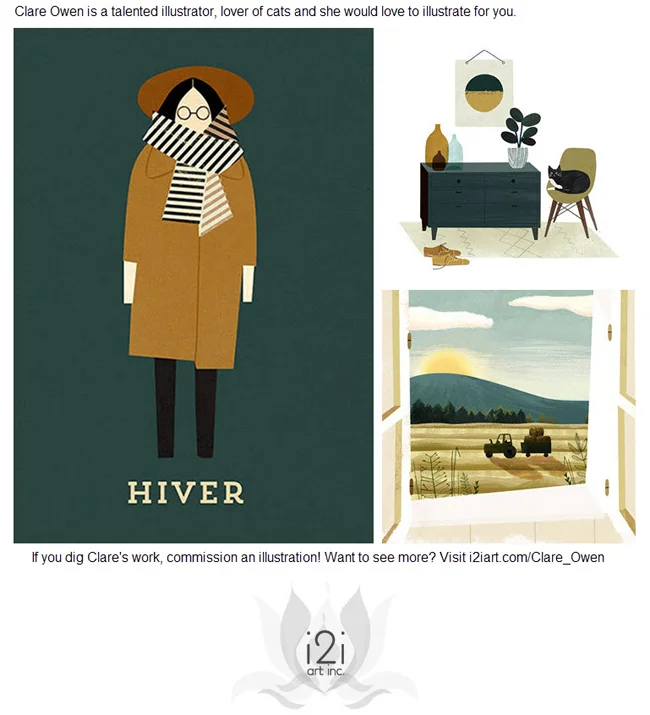 Digging Clare Owen, self-confessed cat lover and fabulous illustrator