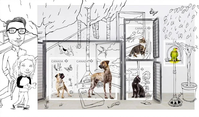 Monika Melnychuk for Canada Post: Adopt-A-Pet Campaign