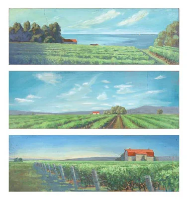 Phil's paintings for "Best of Ontario" Wine Boutiques at the LCBO