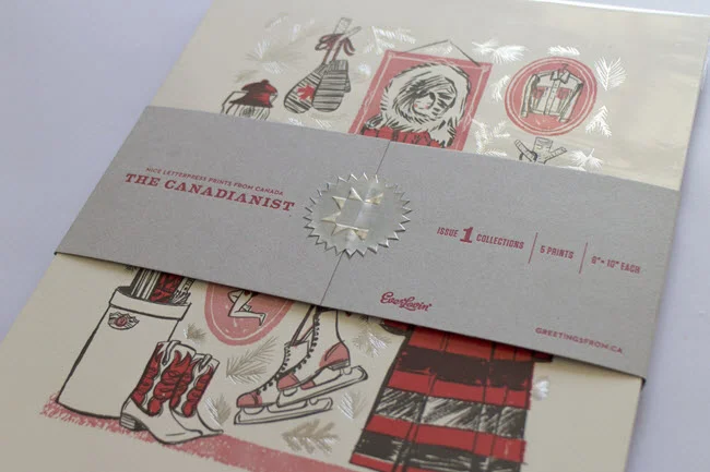 Katy Dockrill's Letterpress Print in The Canadianist: Issue 1