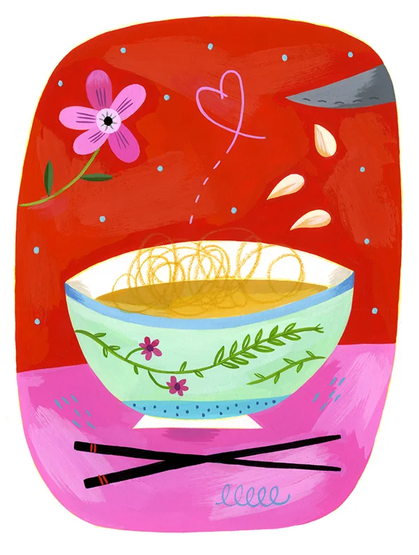 Betsy Everitt illustrates for Macalester Today