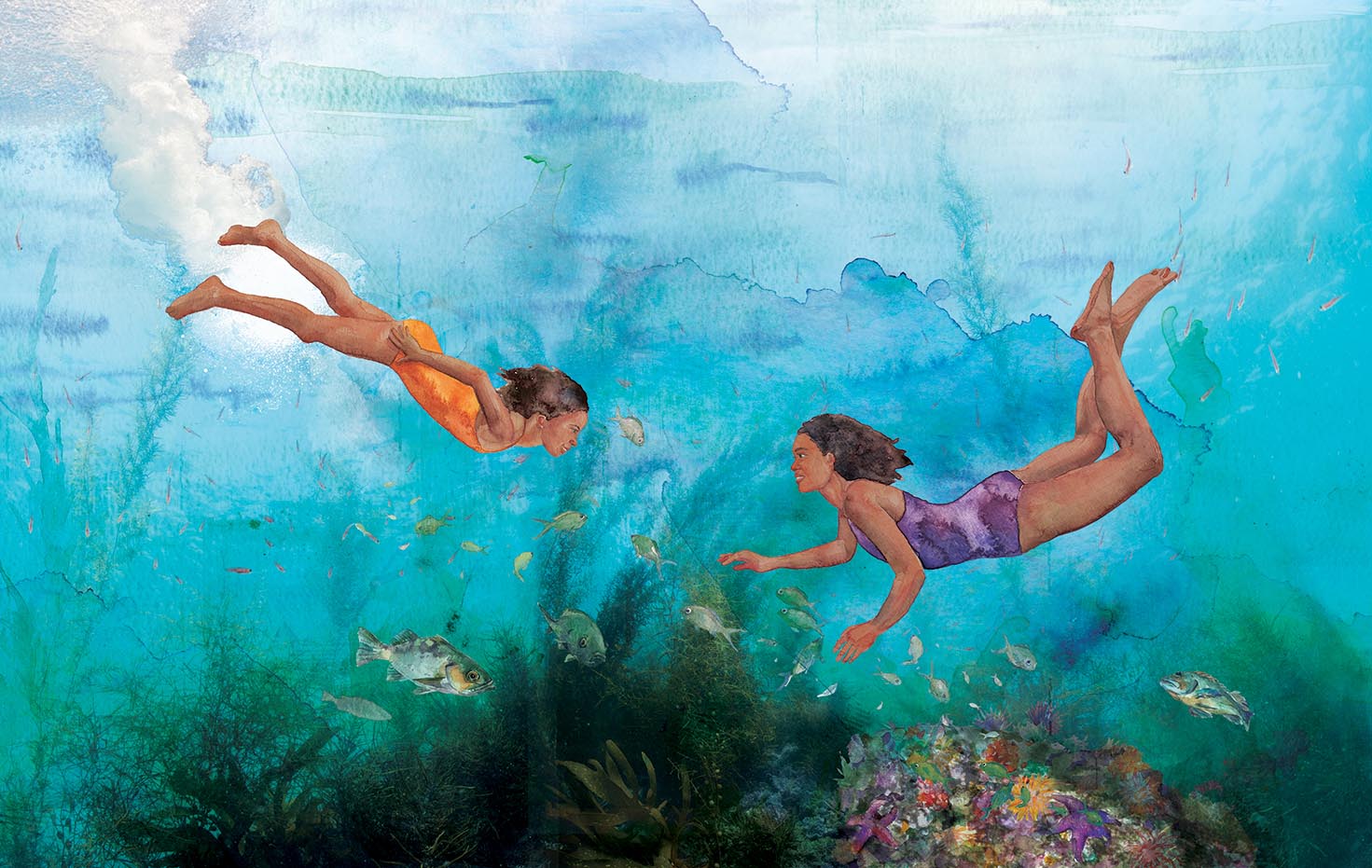 Janice Kun illustrates for Orca Book Publishers