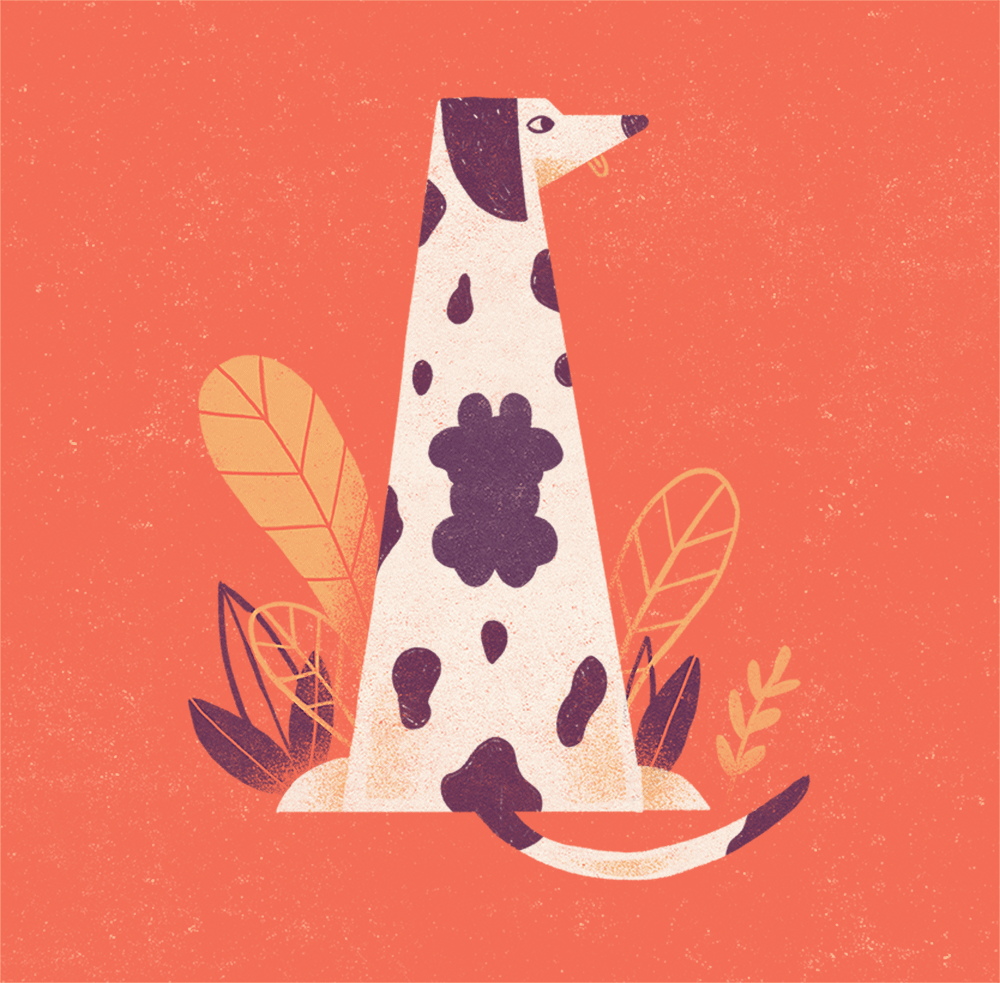 Rorschach Dalmatian - AA139