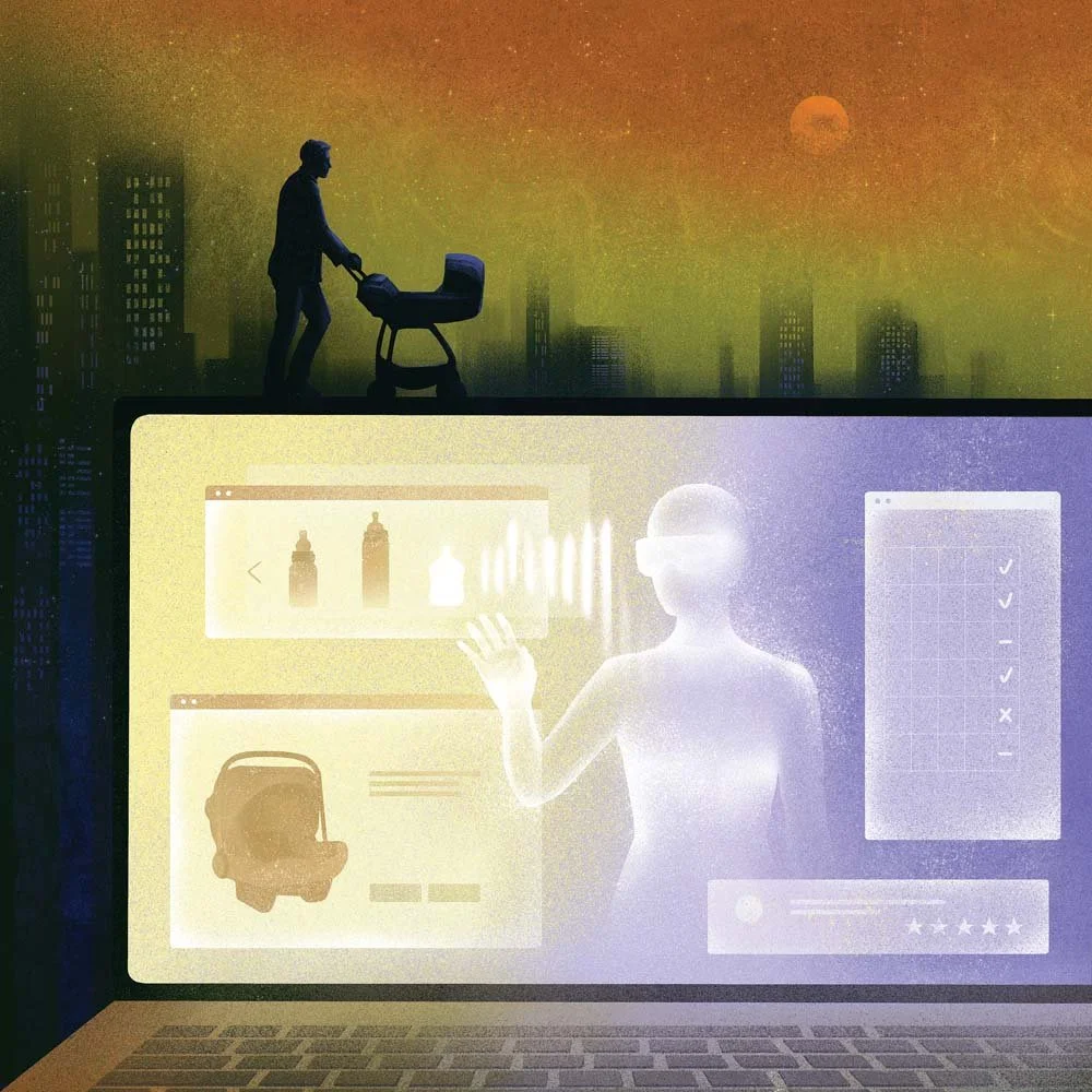 Editorial illustration Globe & Mail AI Super Users
