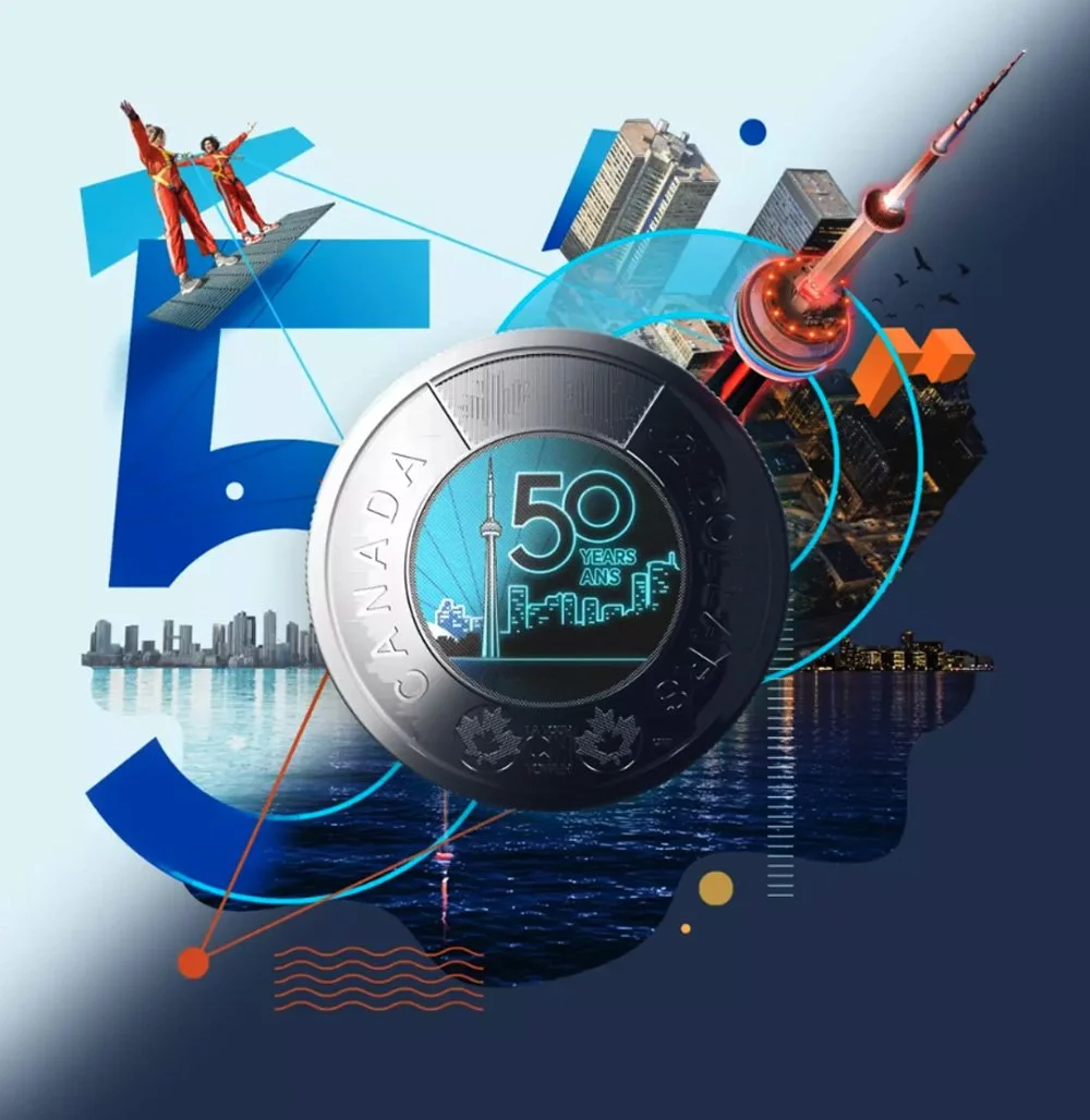 Royal Canadian Mint 50th anniversary CN Tower