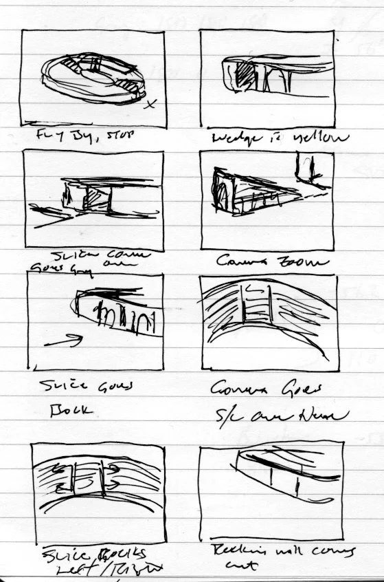 Storyboard of animation