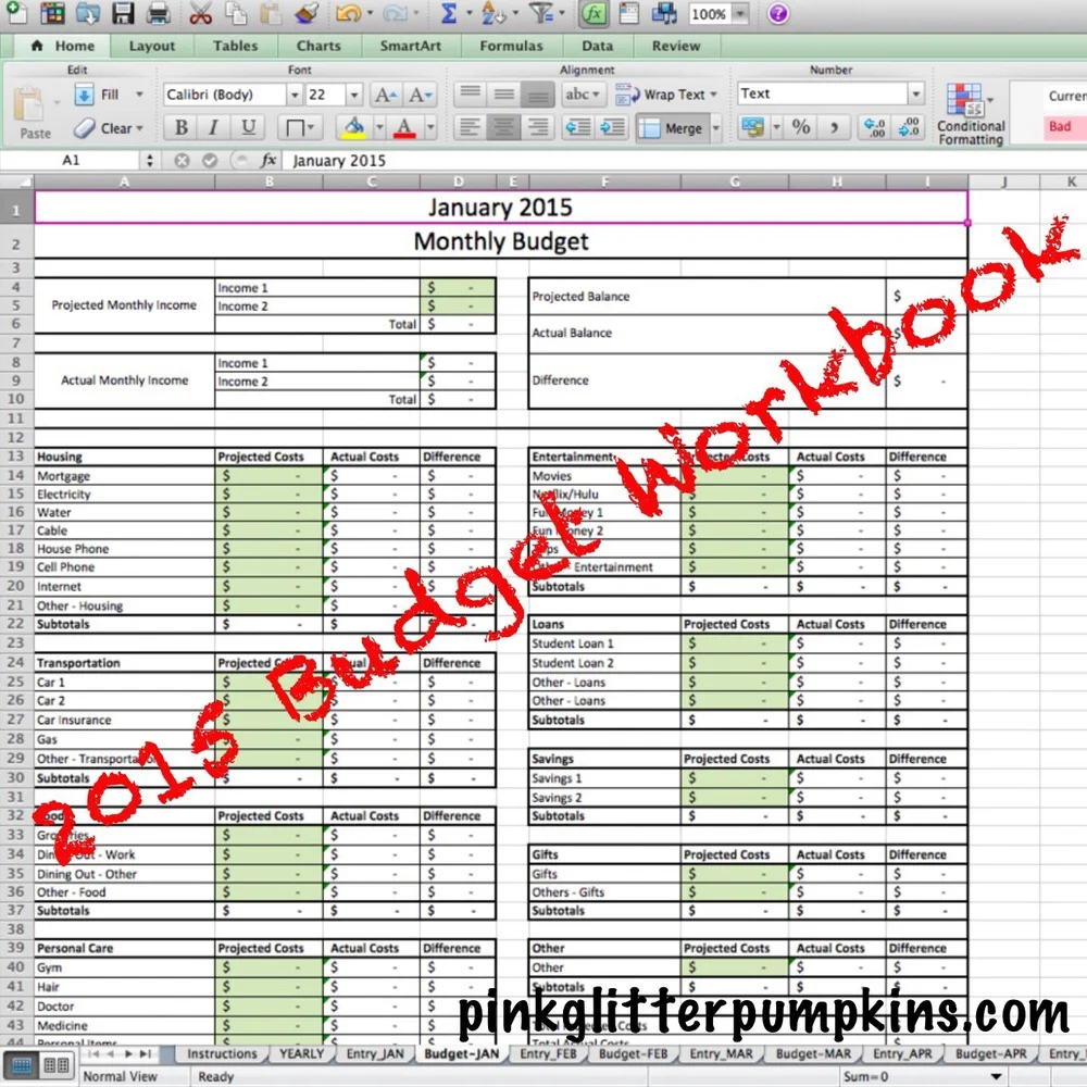 2015 Budget Workbook