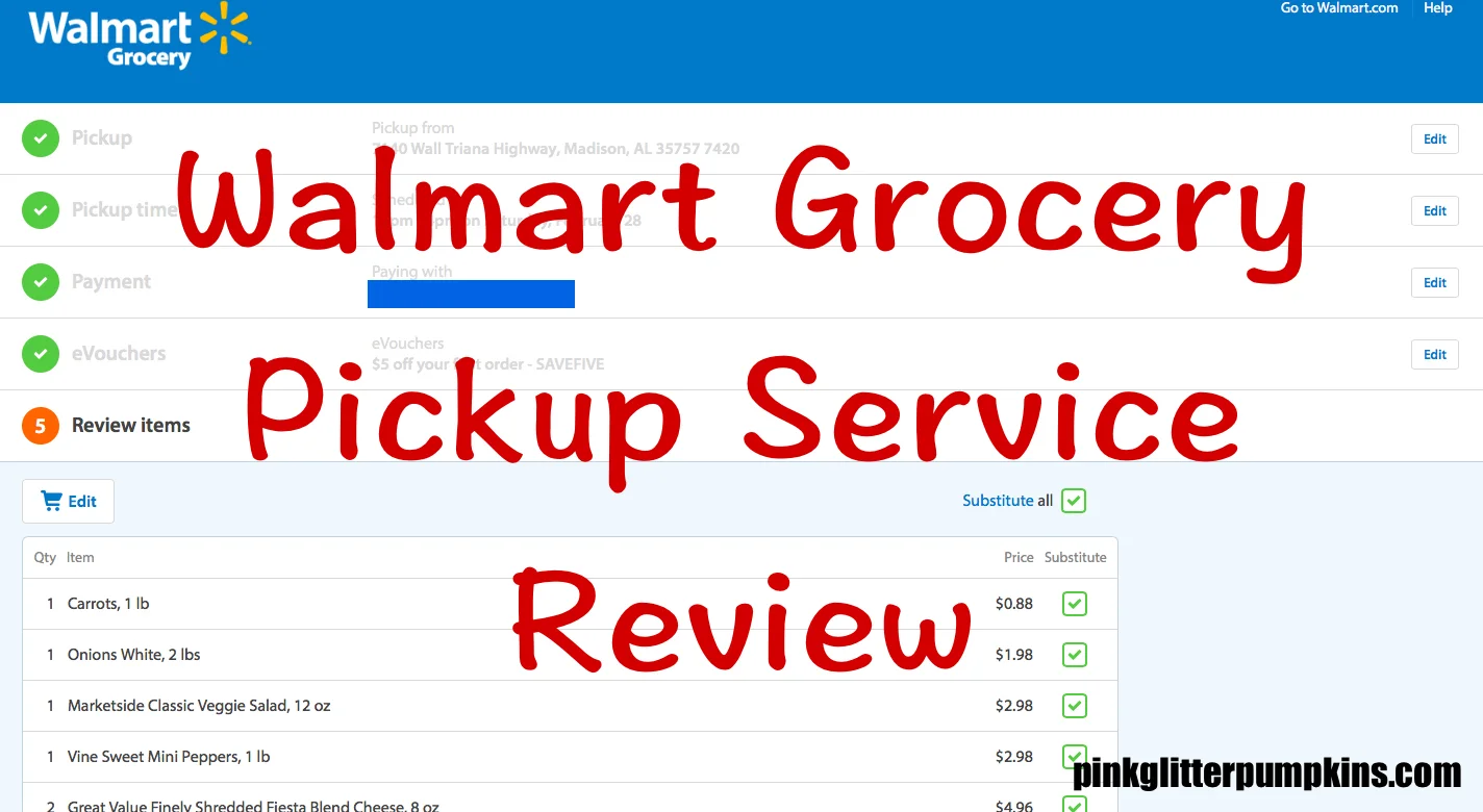 Walmart Grocery Pickup Service Review