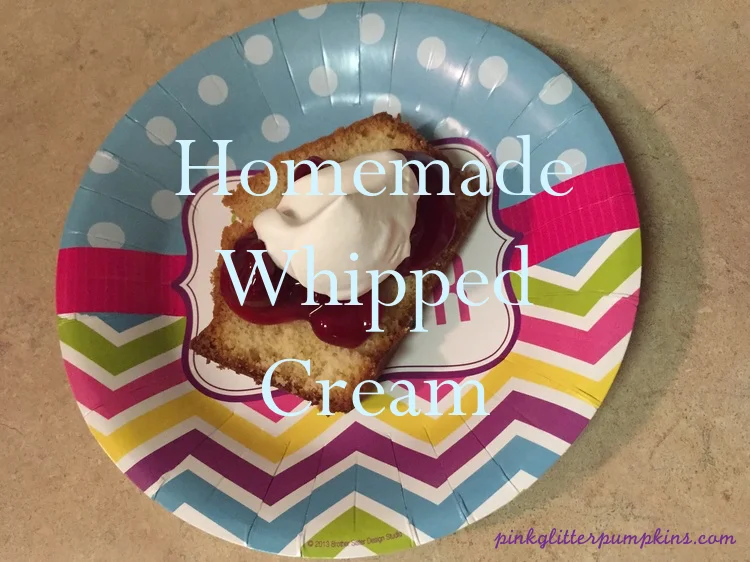 Homemade Whipped Cream