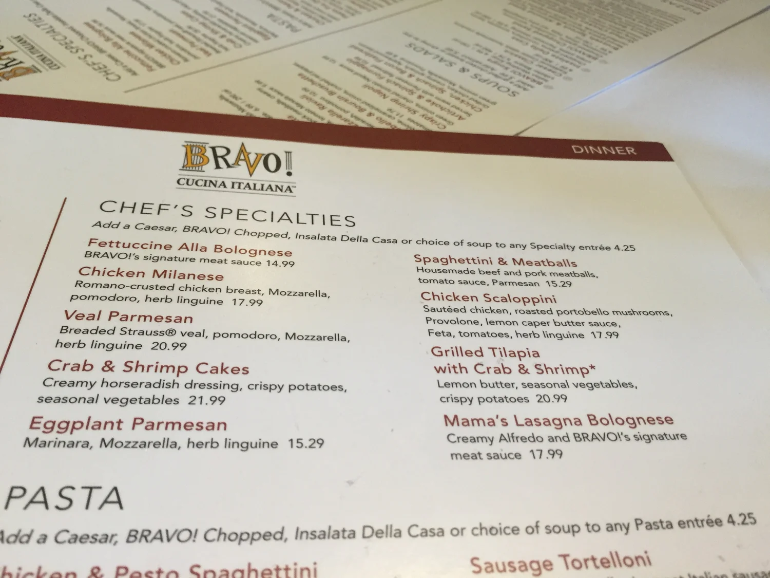 Bravo! Cucina Italiana Dinner Review — Pink Glitter Pumpkins