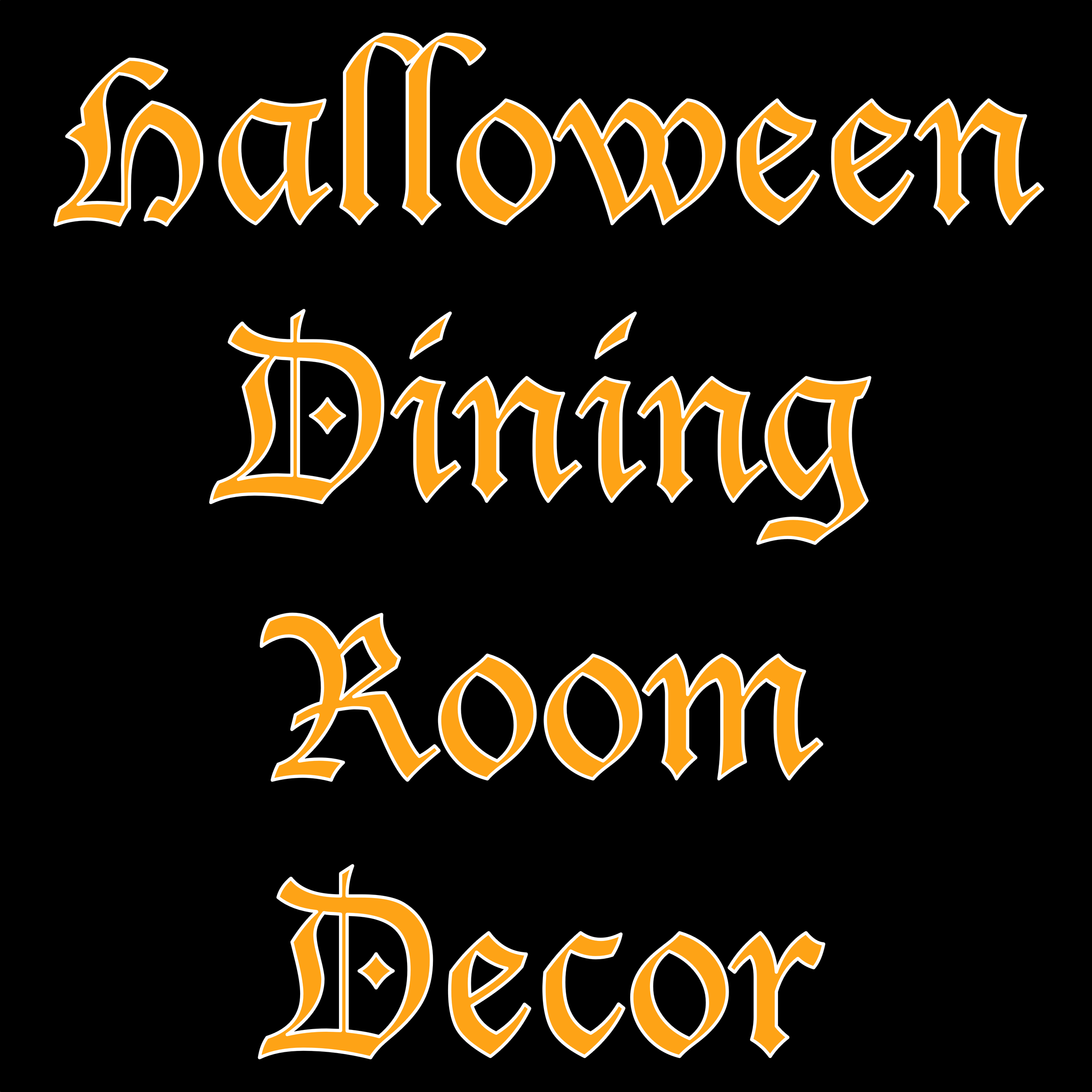 Halloween Dining Room Decor