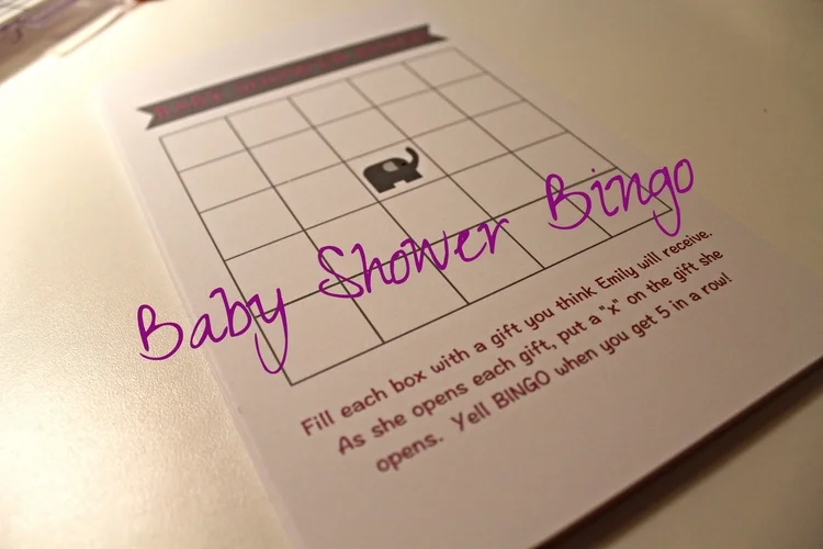 Baby Shower Bingo