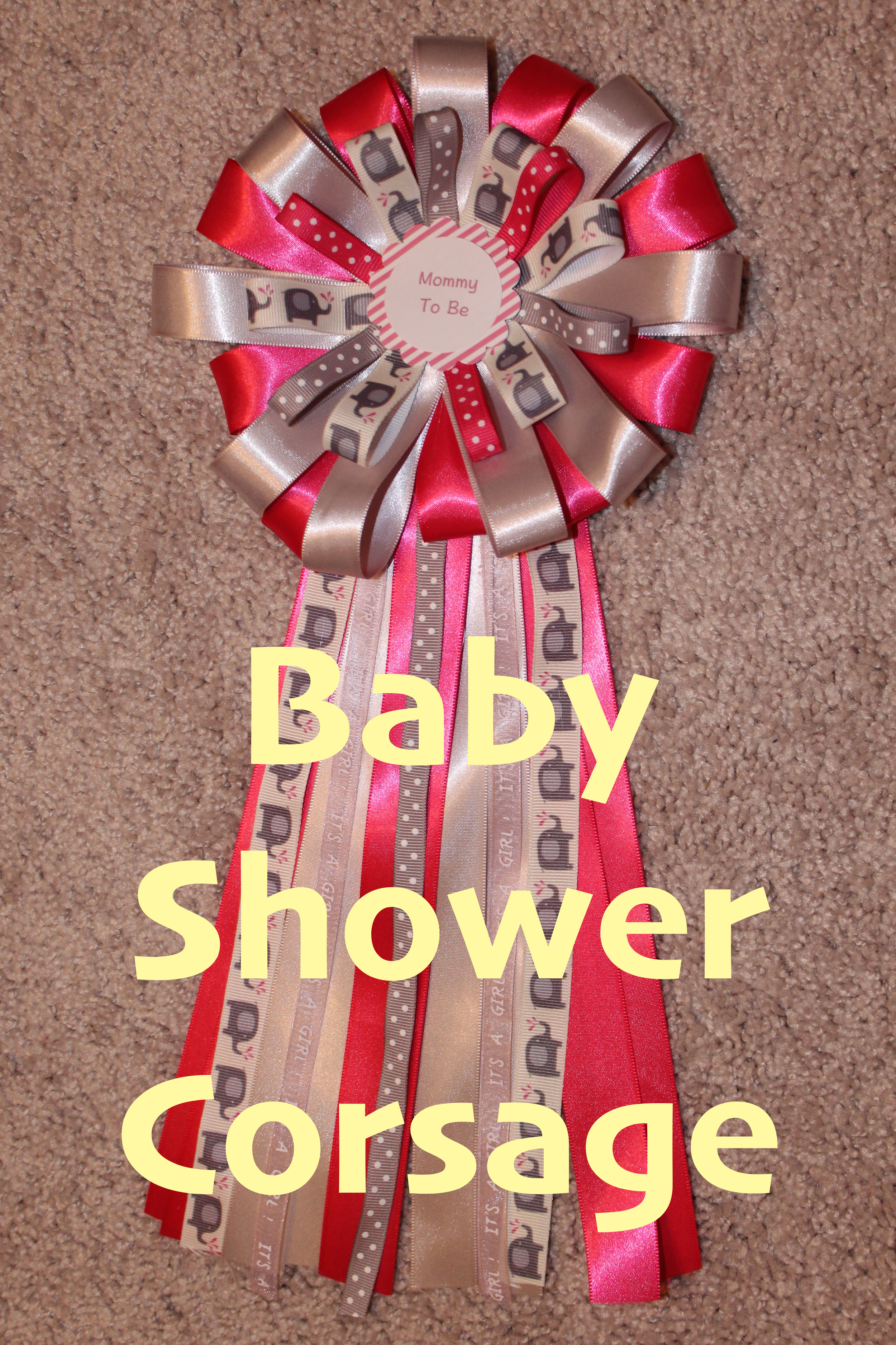 Corsage for baby sale shower