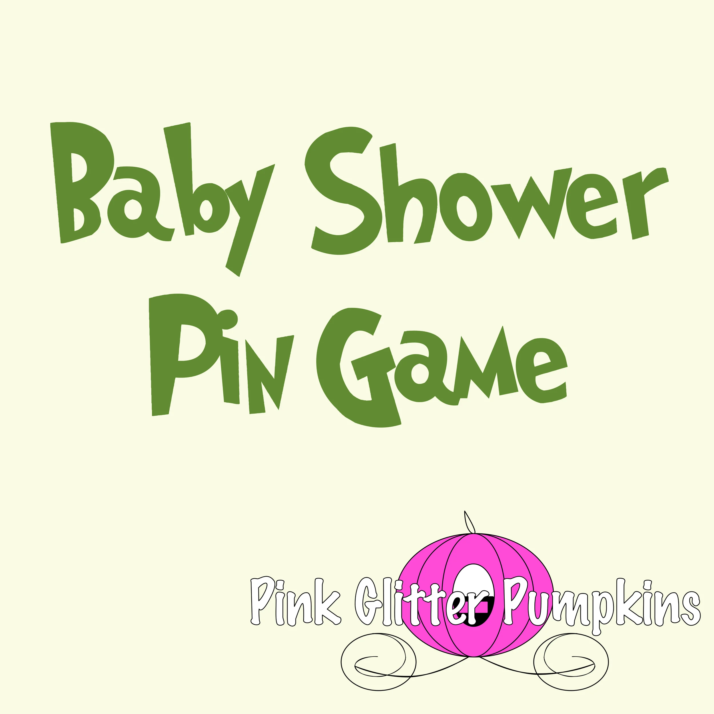 Baby Shower Pin Game