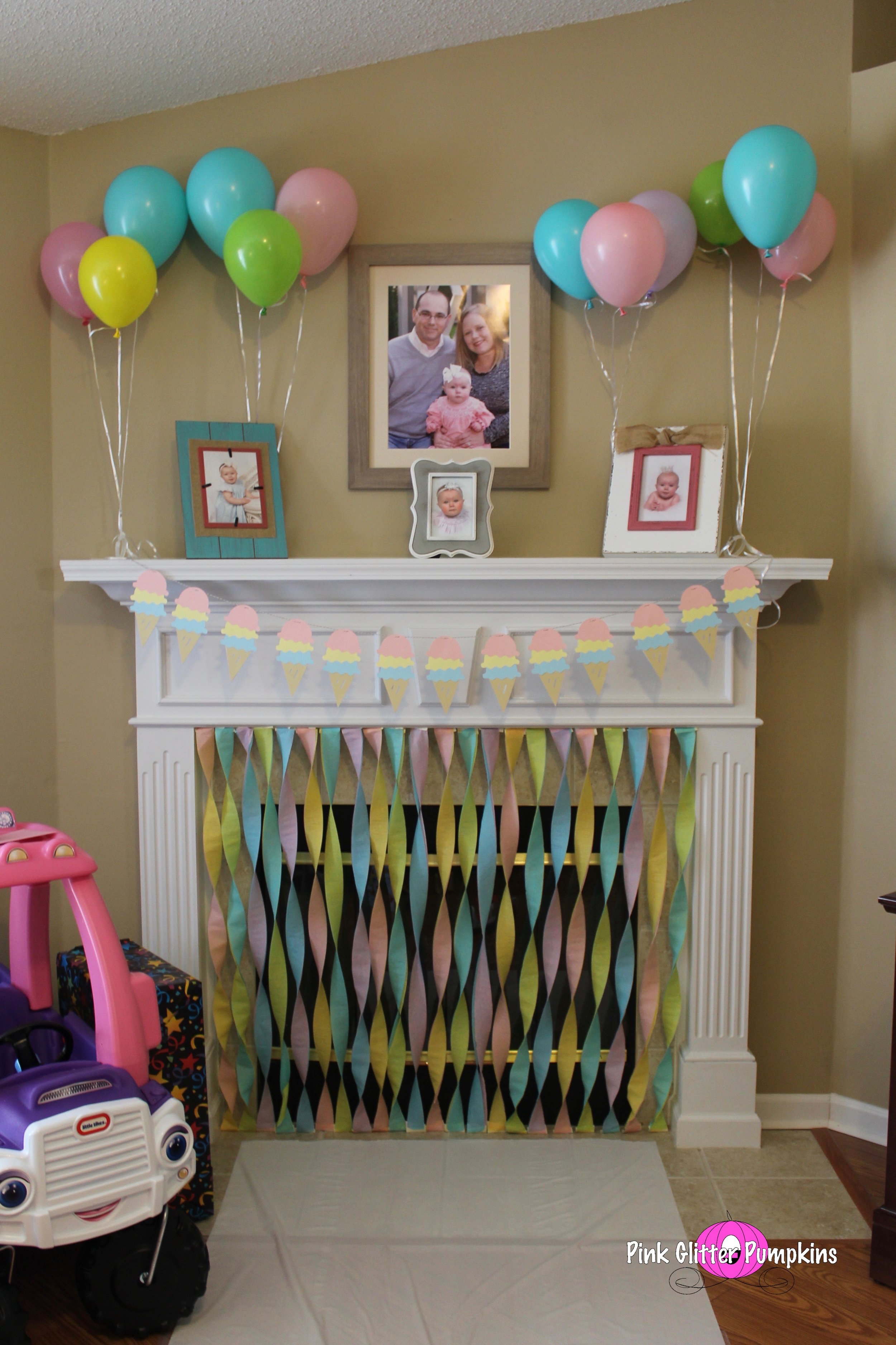 Streamers. Easy an effective idea, but with a little bit more sparkle!