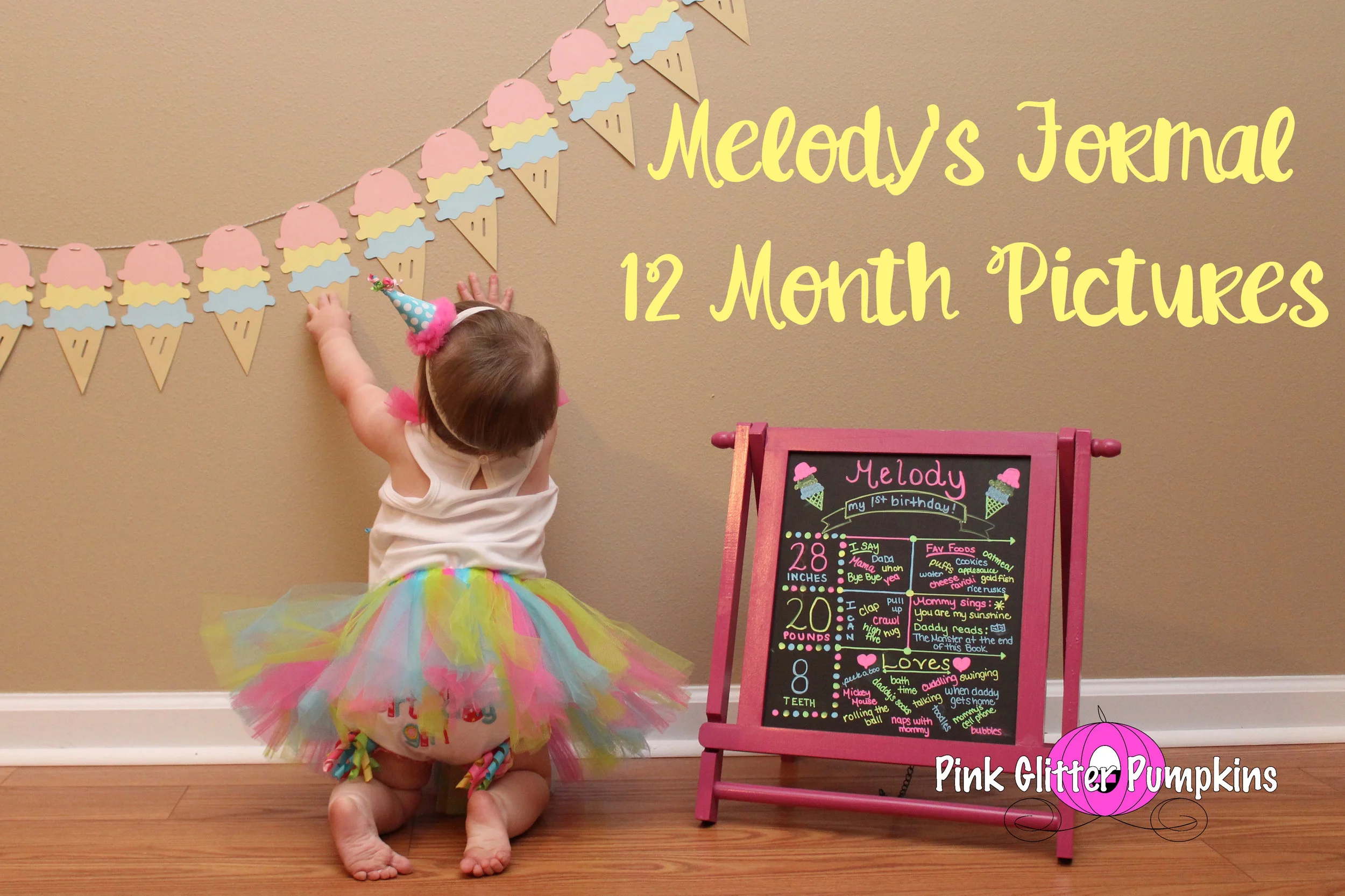 Melody's Formal 12 Month Pictures