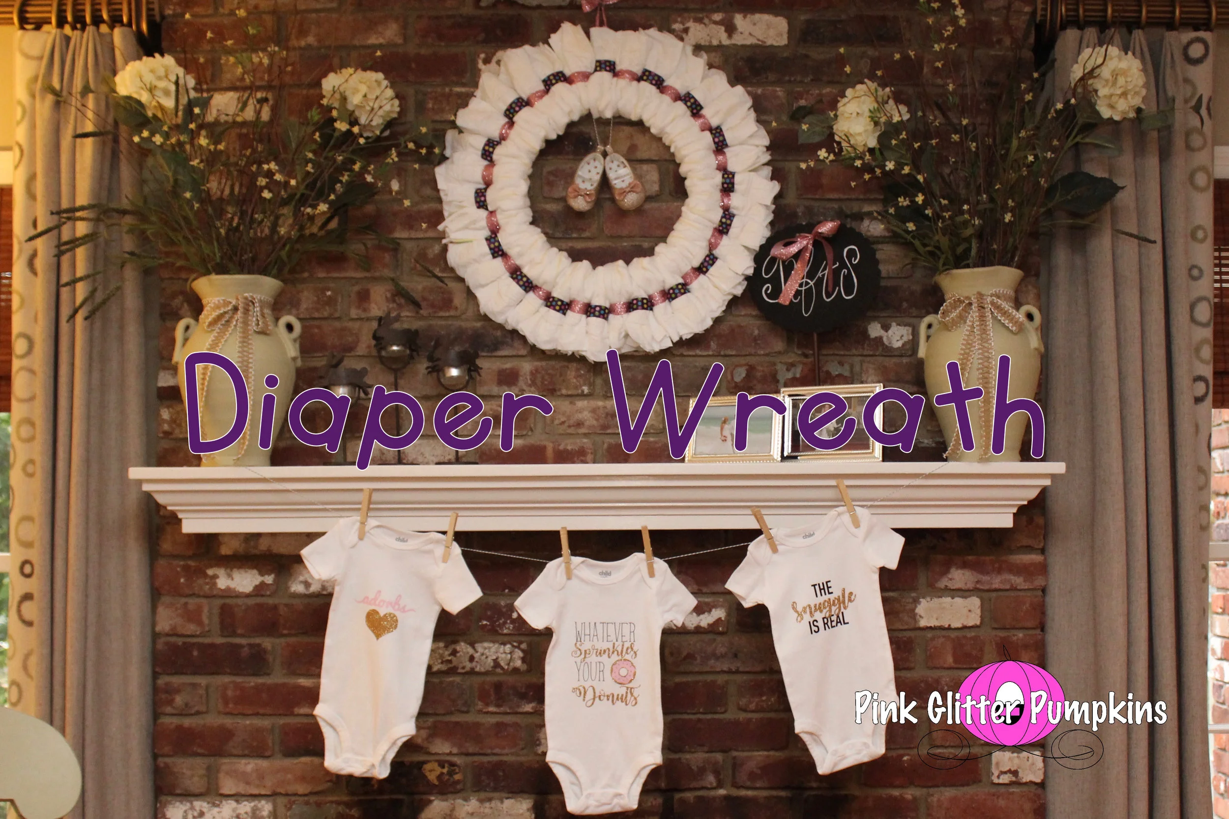 Diaper Wreath