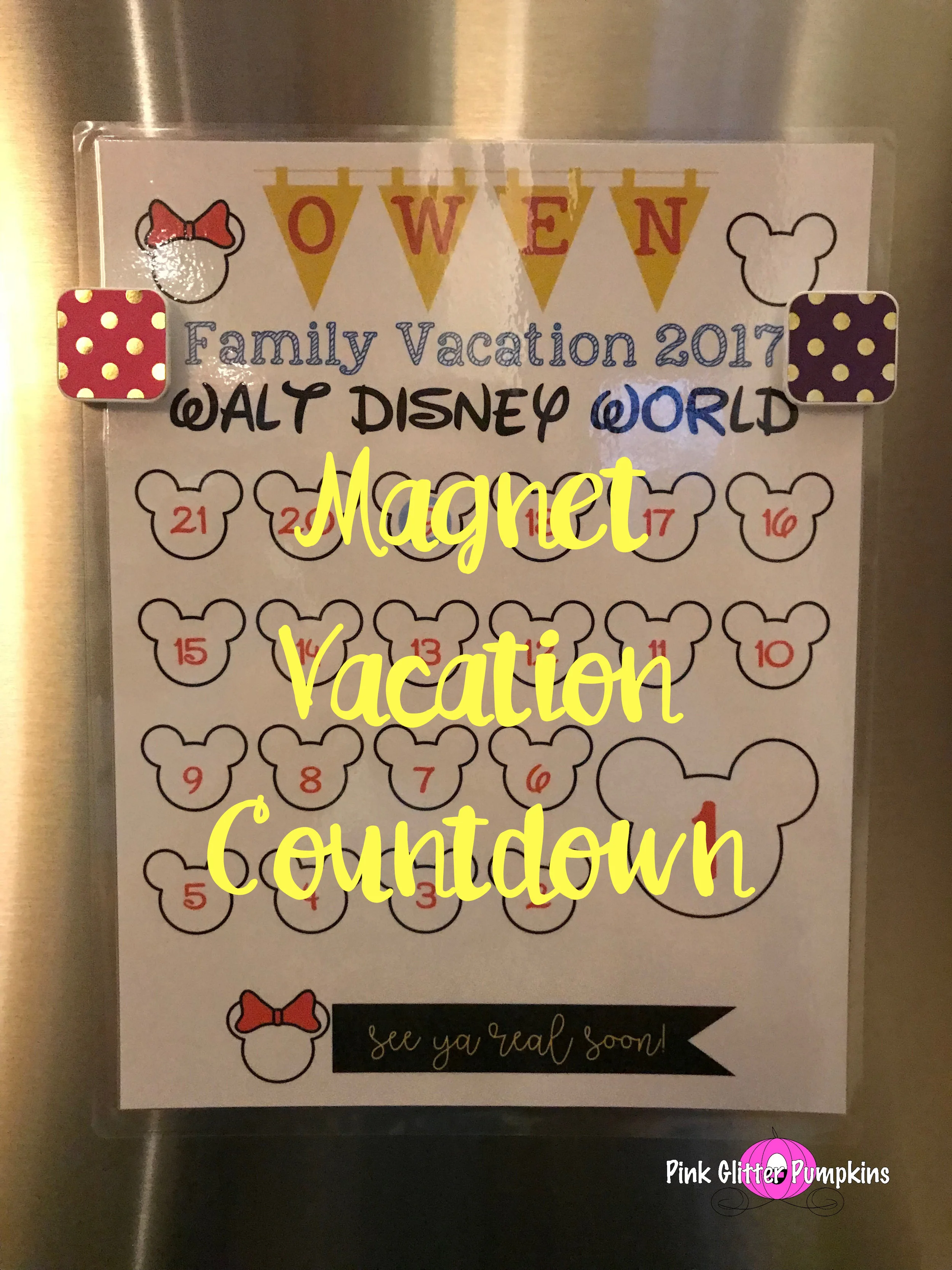 Magnet Vacation Countdown