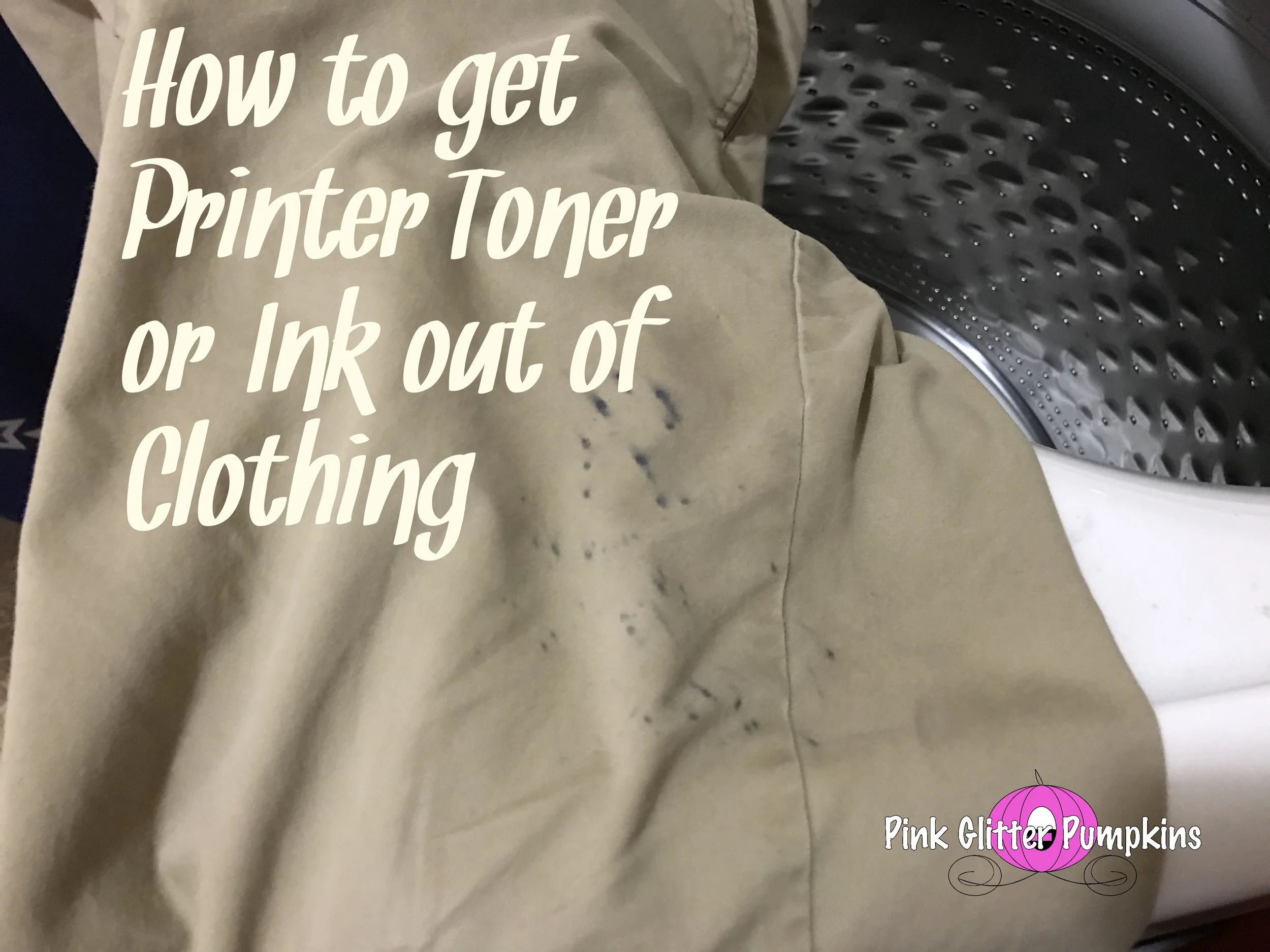 How to get Printer Toner or Ink out of Clothing
