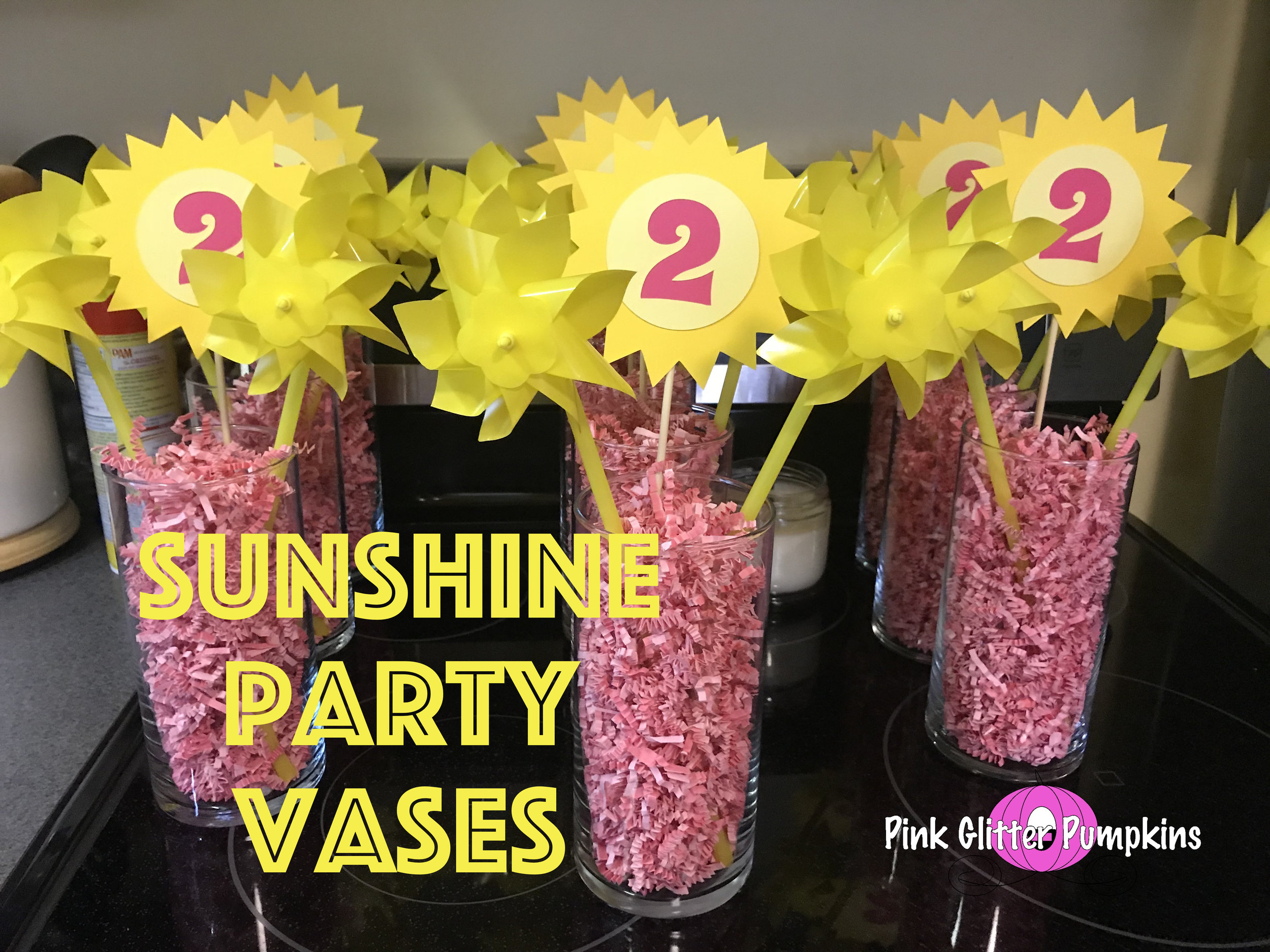 Sunshine Party Vases