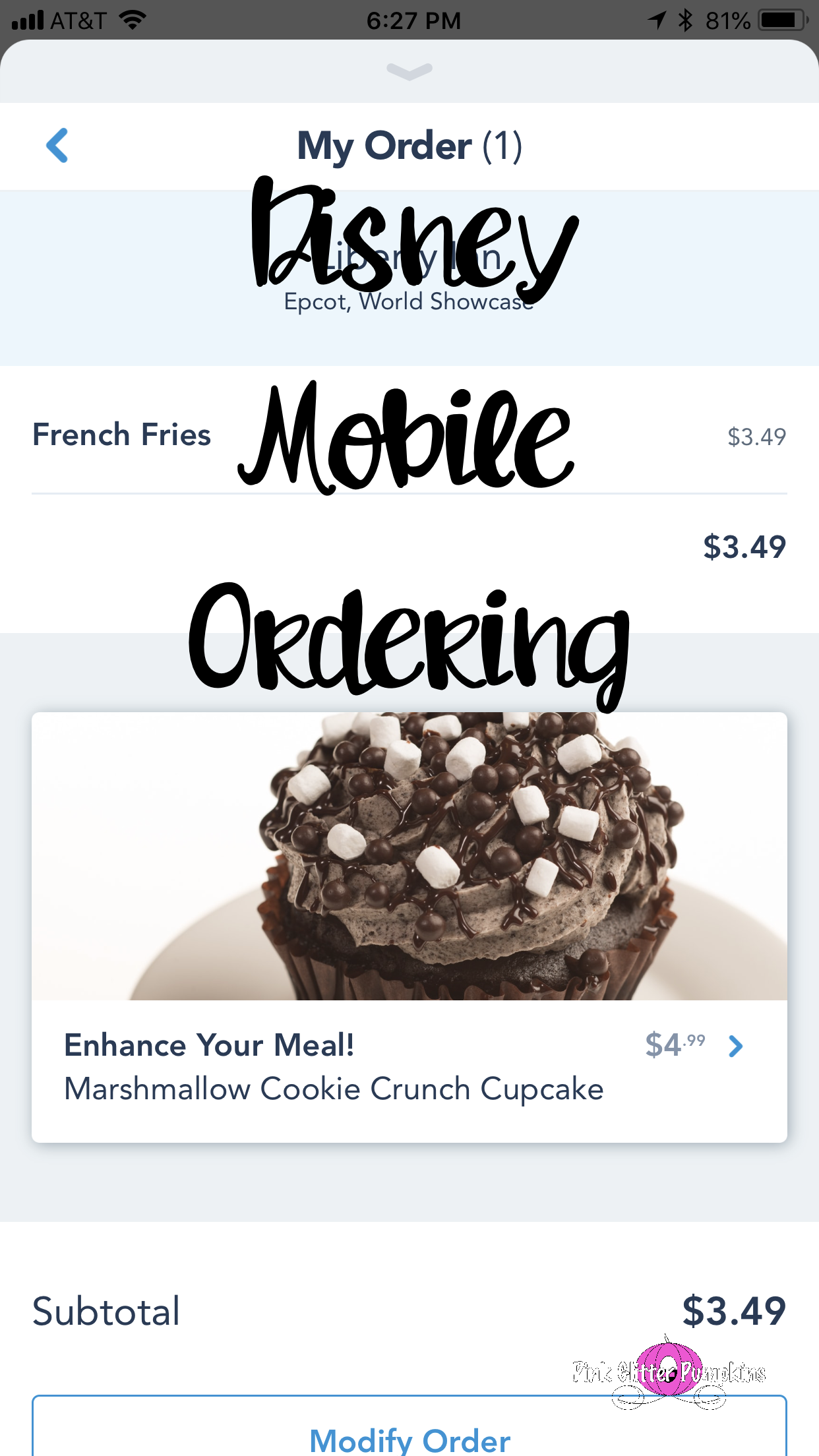 Disney Mobile Ordering
