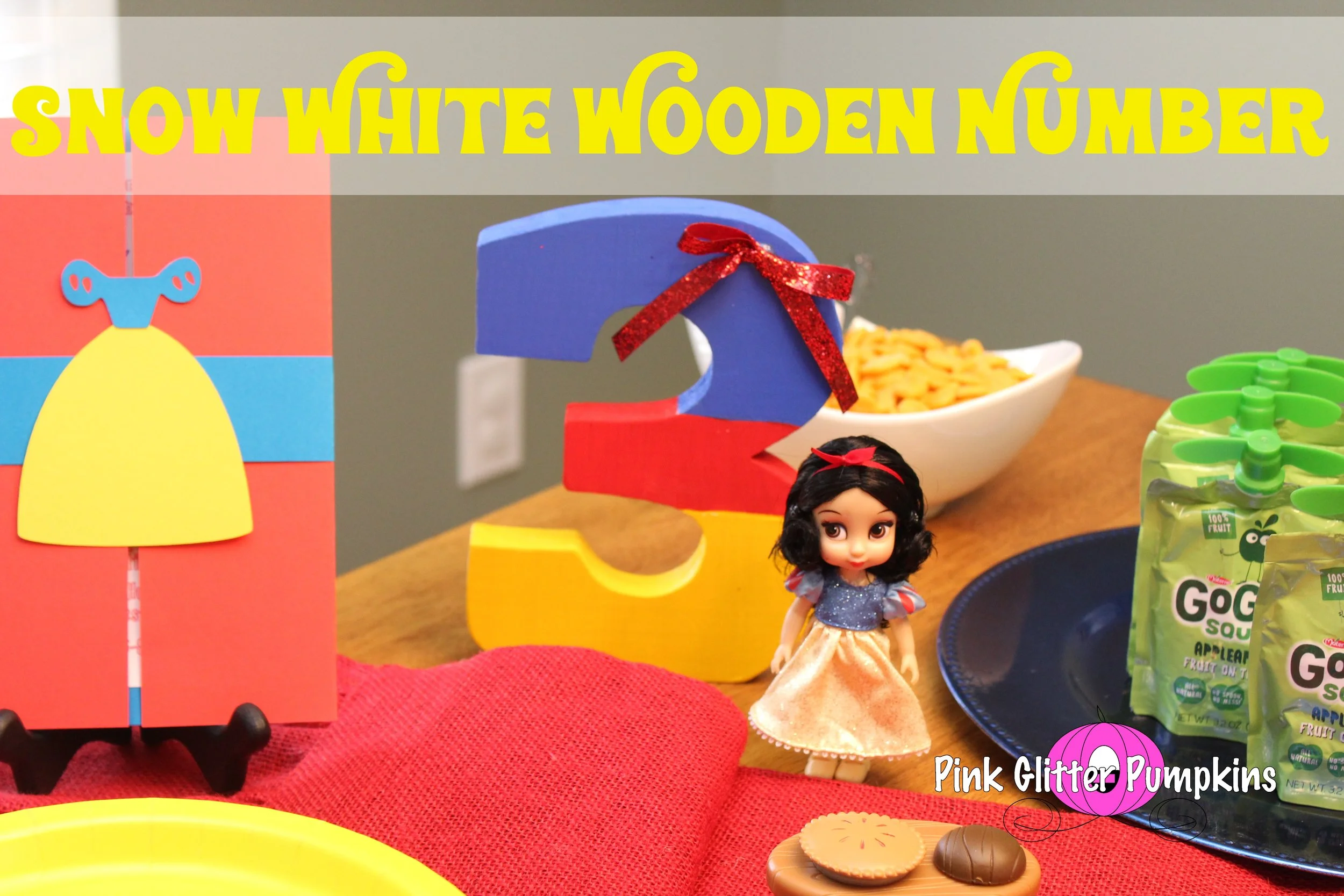 Snow White Wooden Number